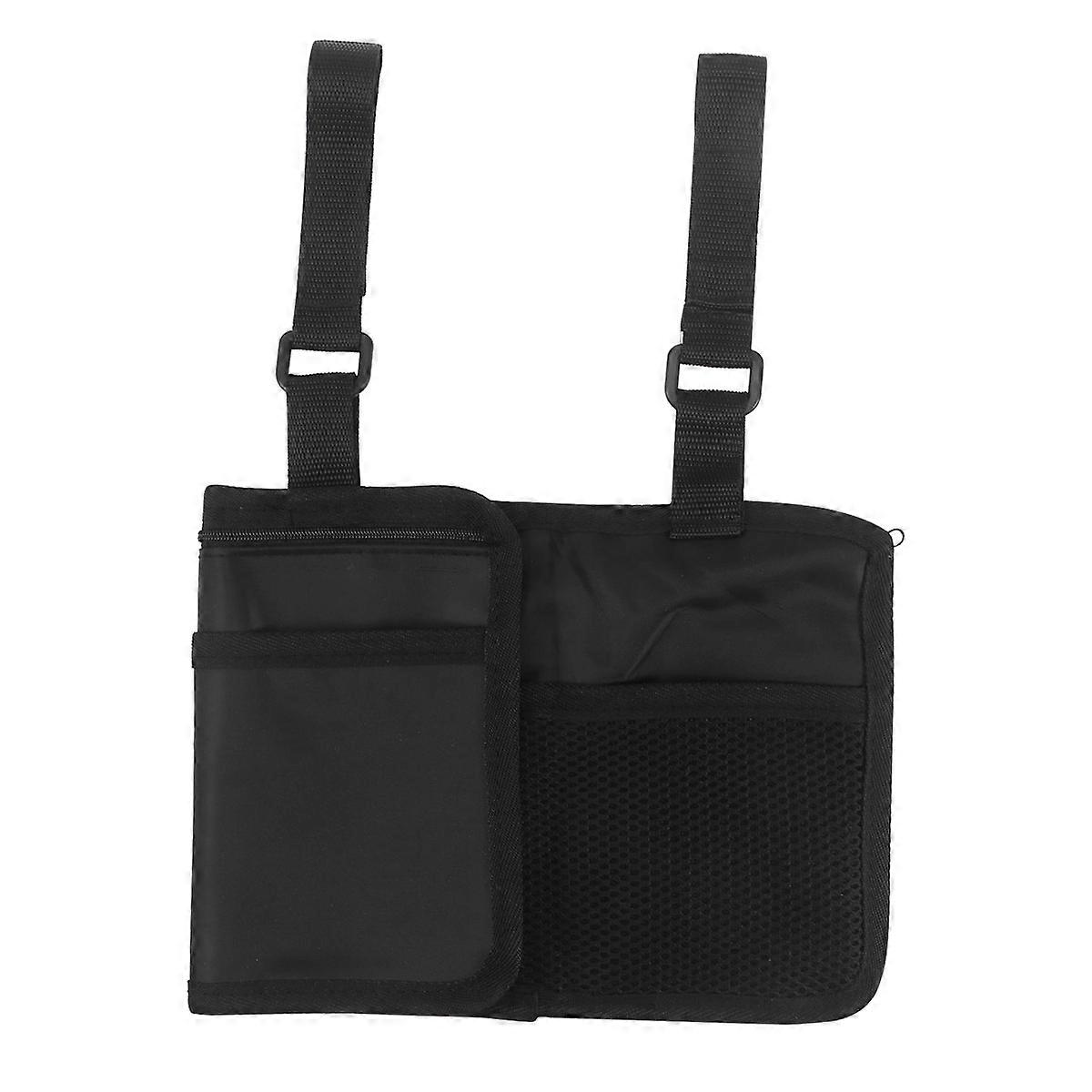 Wheelchair Armchair Storage Bag For Daily Use Anti-Dirty Folding Black Bag 1Set