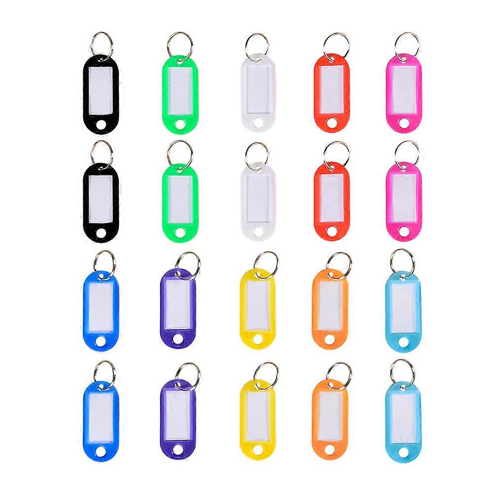 Rectangular Plastic Key Tags 50Pcs Blank Labels For Writing Perfect For Travel And Daily Use