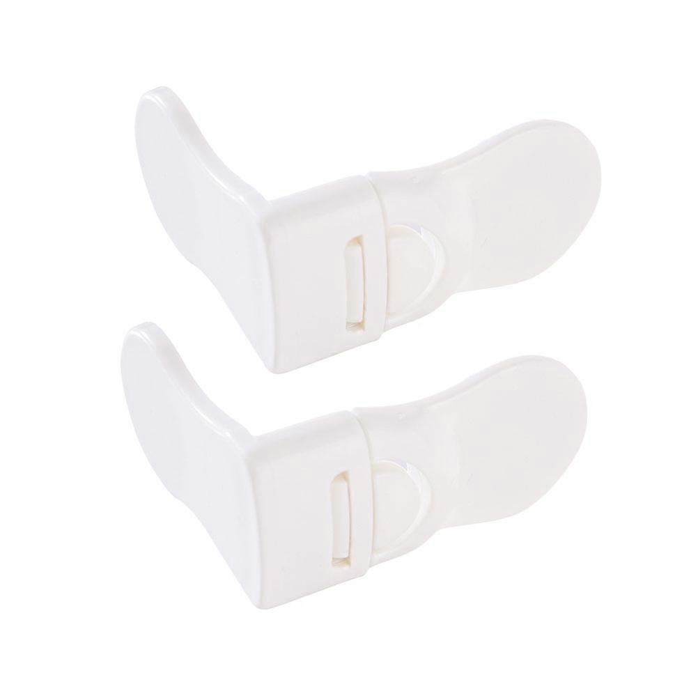 Child Safety Locks 12Pcs Right Angle Protective Lock For Wardrobe White Multi-Function Baby Proofing Device