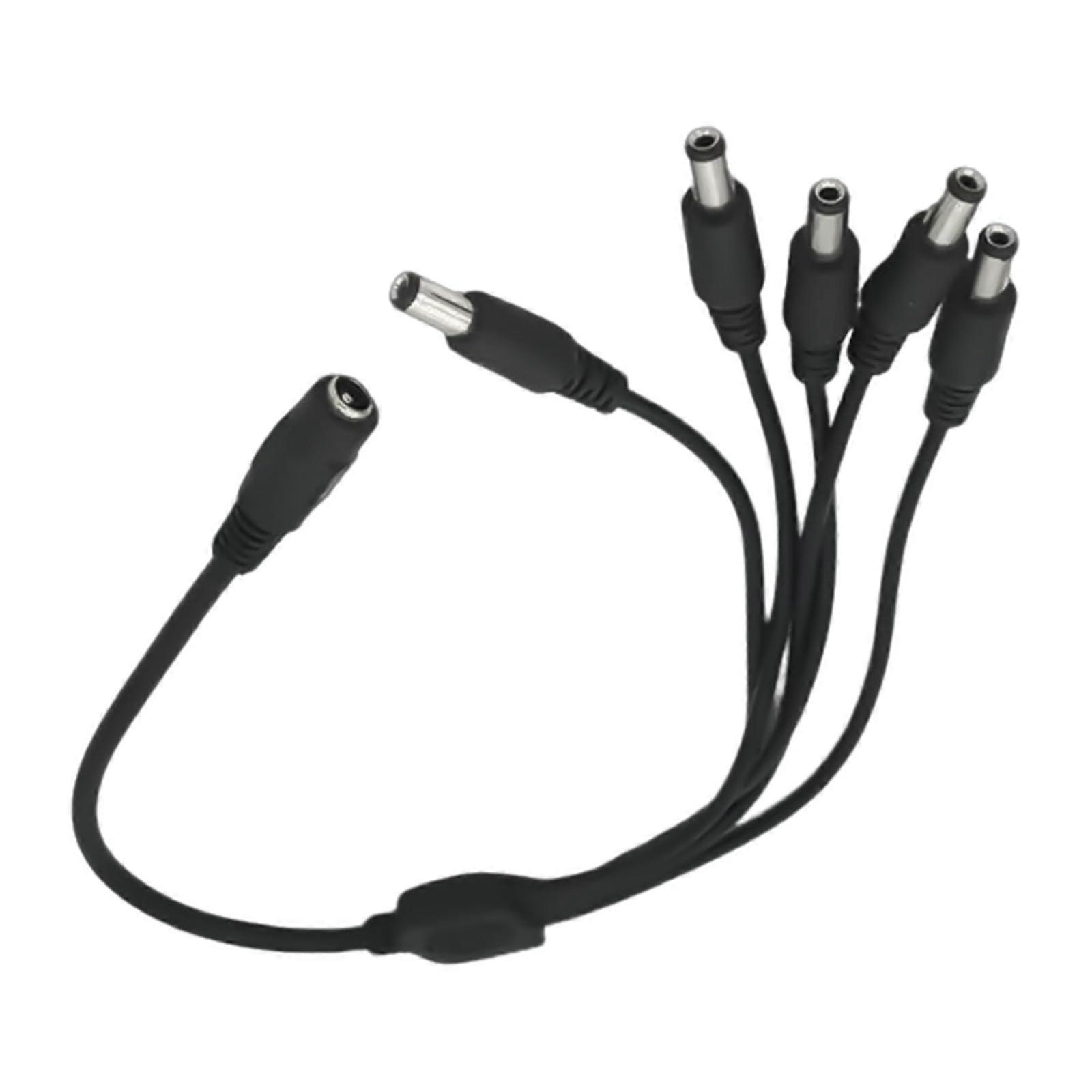 15 75 Zoll DC5521 Power Converter Splitter Cable With 5.5x2.1mm Port For LED Lights and Fans