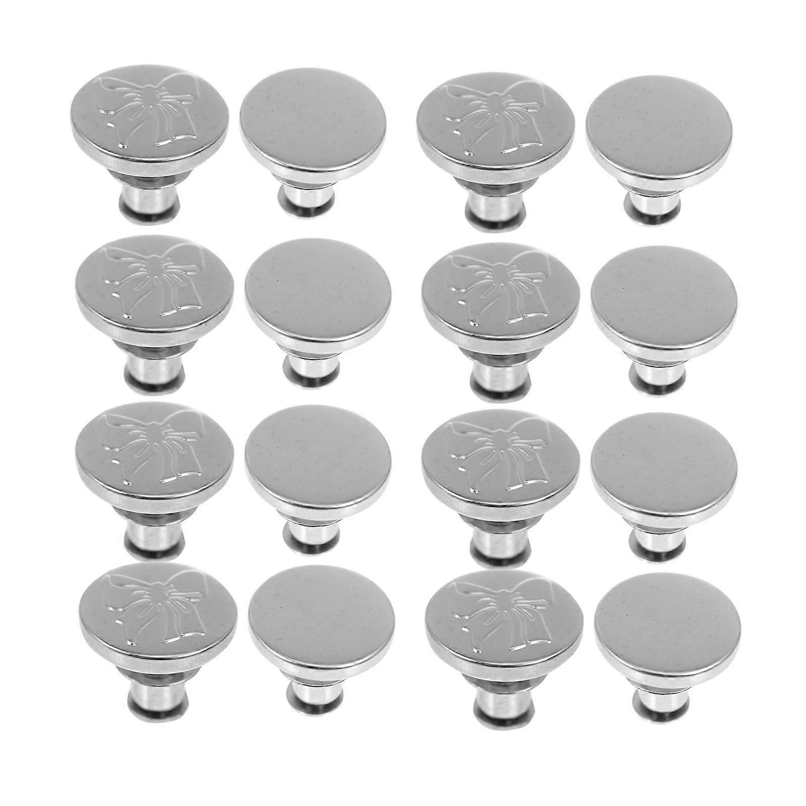 Alloy Jeans Buttons Detachable Waist Adjusters Buckles for DIY Pants Easy Installation Durable Convenient Waistline Adjustment