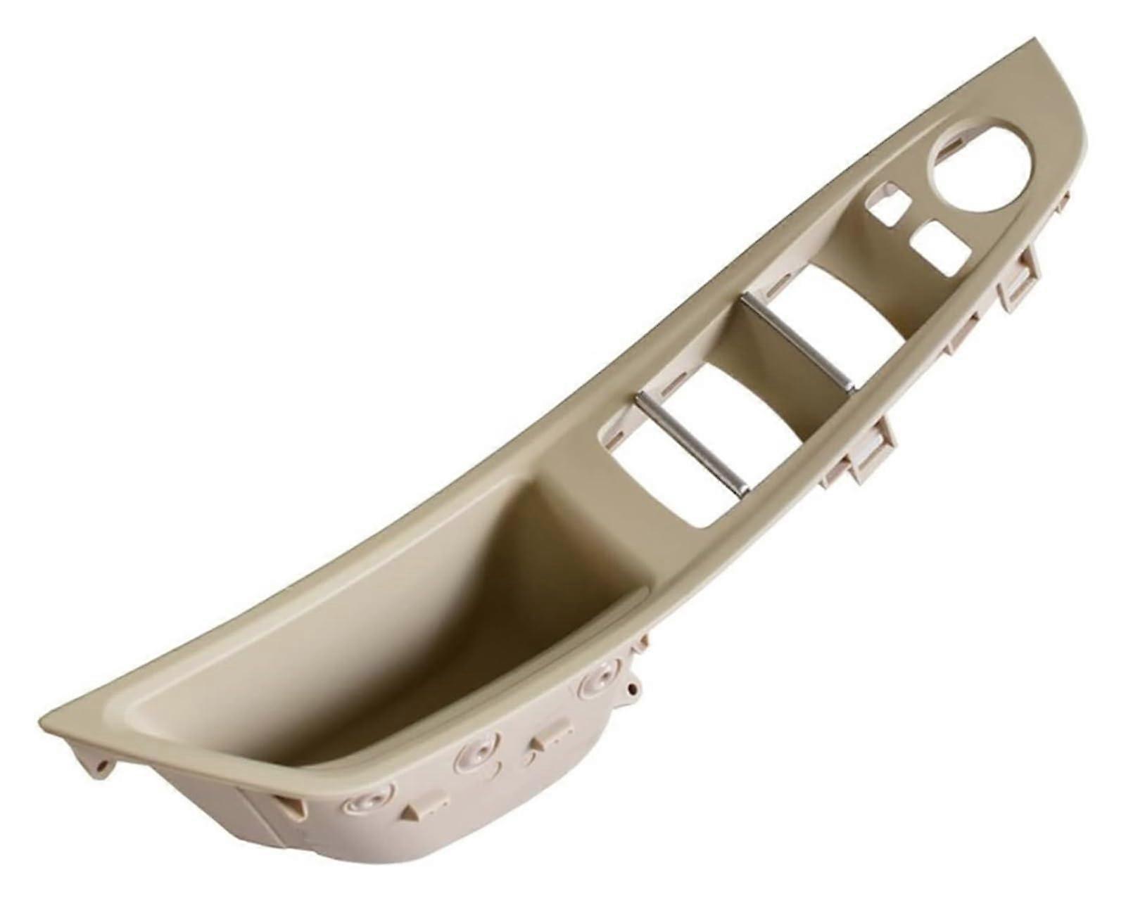 Auto interior door handle for 5 Series F10 F11 Lefthand drive LHD car inner door handle panel pull trim cover (Grey) Gray