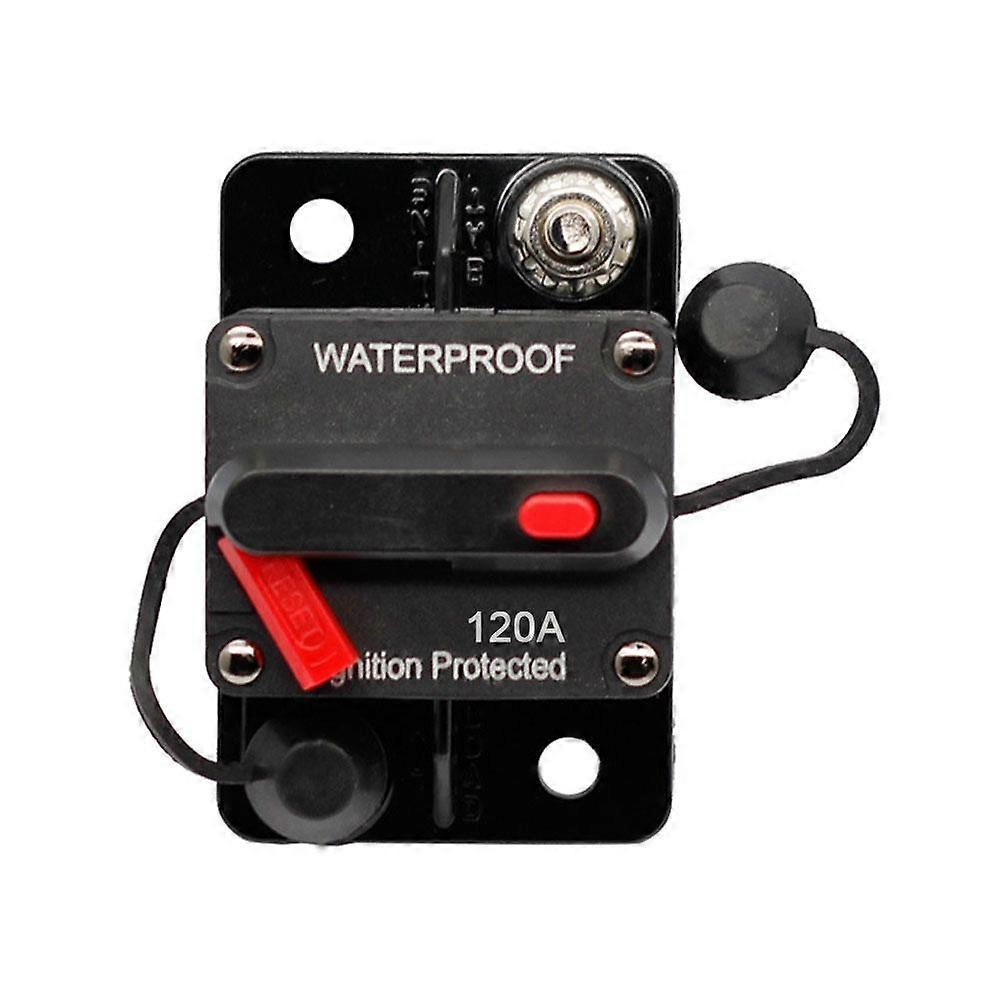 Manual Reset Circuit Breaker 60A 120A IP67 Waterproof For DC 12V-48V Systems Marine RV ATV Winch Over-Current Protection