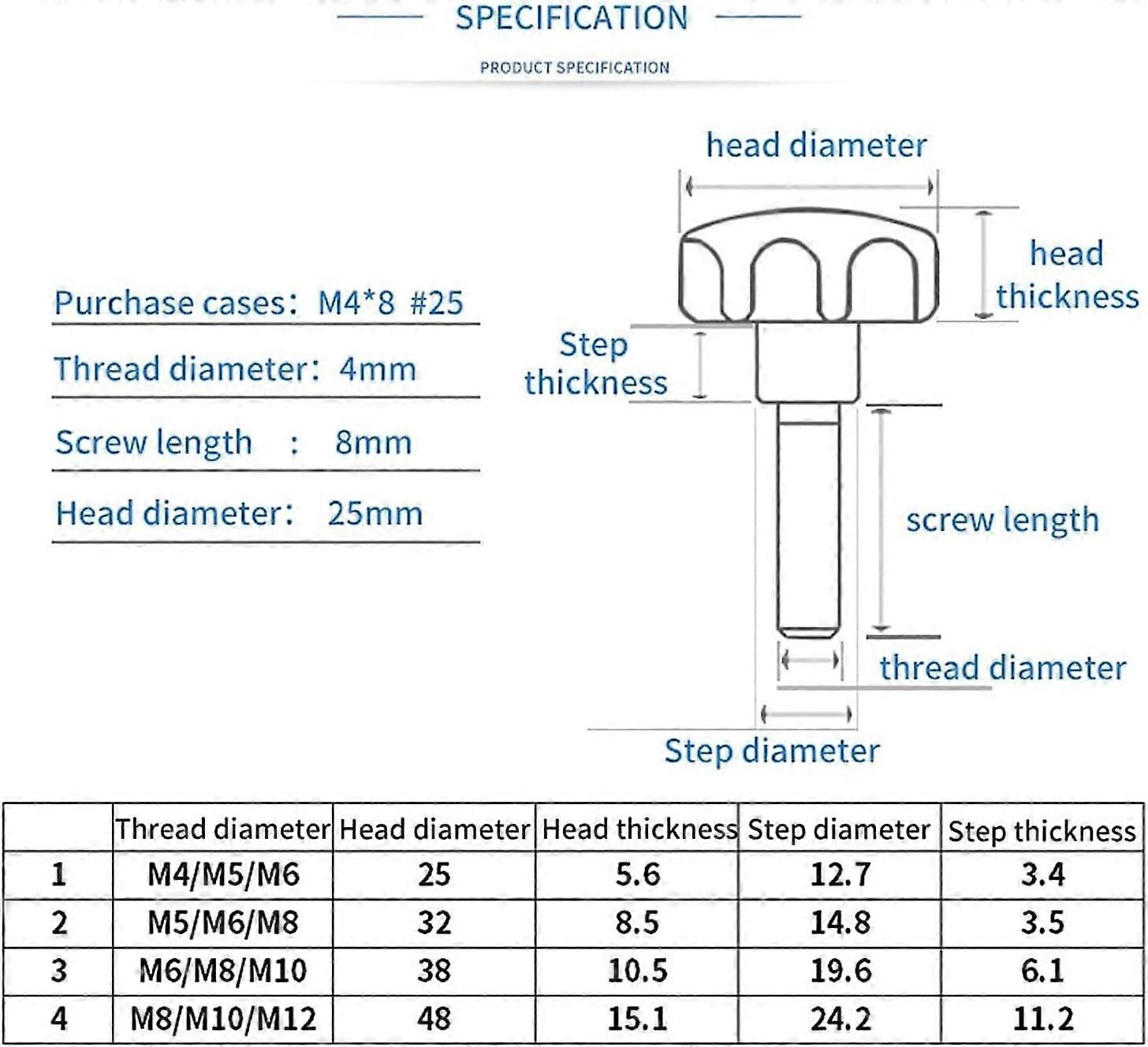 M5 Thumb Screw Uxcell M6 X 40mm Plastic Star Head Screw Bolts M5 Thumb Screw Uxcell M6 X 40mm Plastic Star Head Screw Bolts