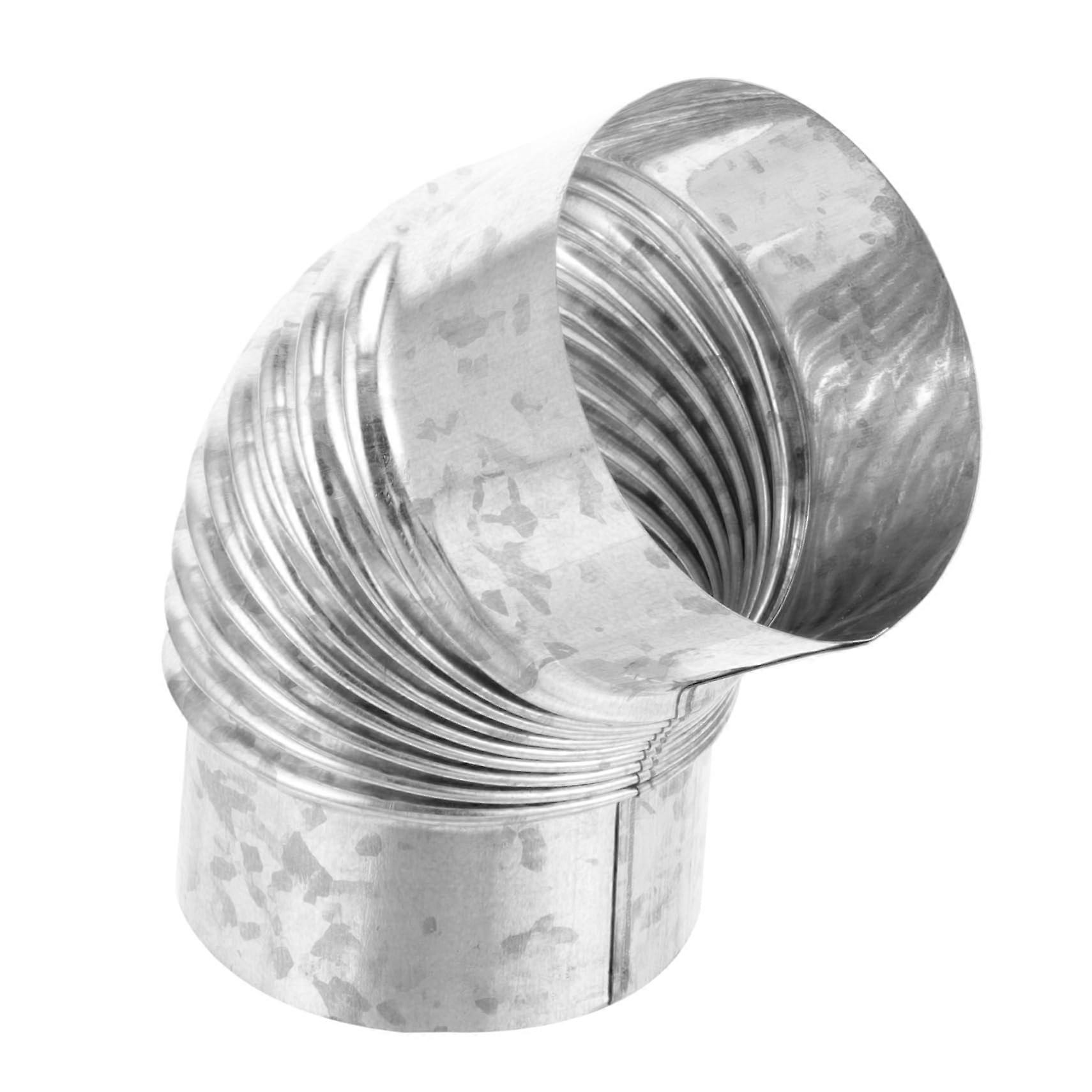 45 Degree Chimney Pipe Elbow Rust Resistant for Outdoor Installation Durable Spiral Nozzle