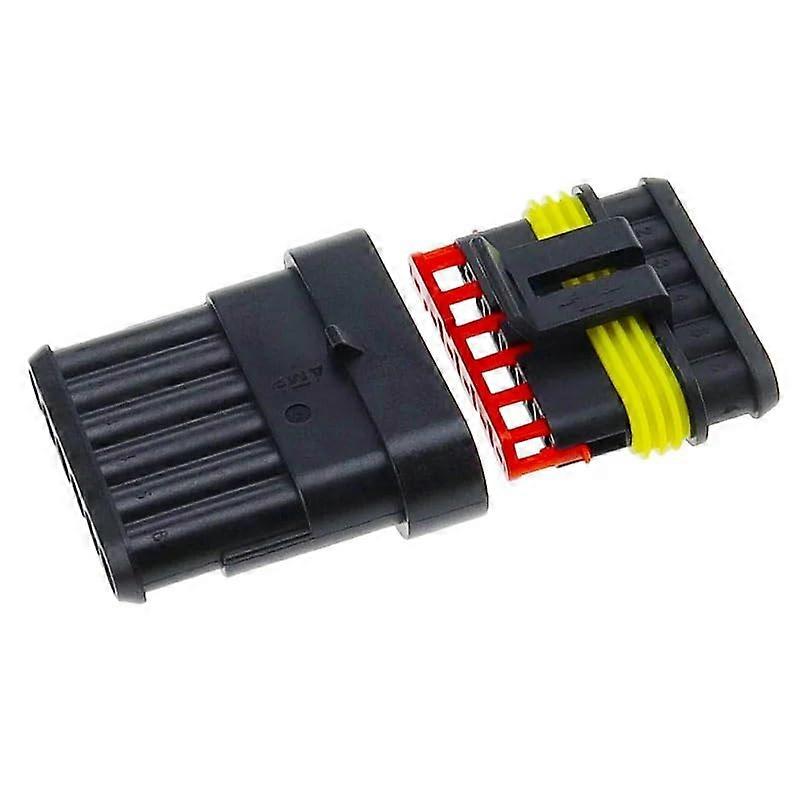 10 sets Kit 6P 6Pins Way AMP 1.5 seal Waterproof Electrical automotive Wire Connector for car Motorcycle