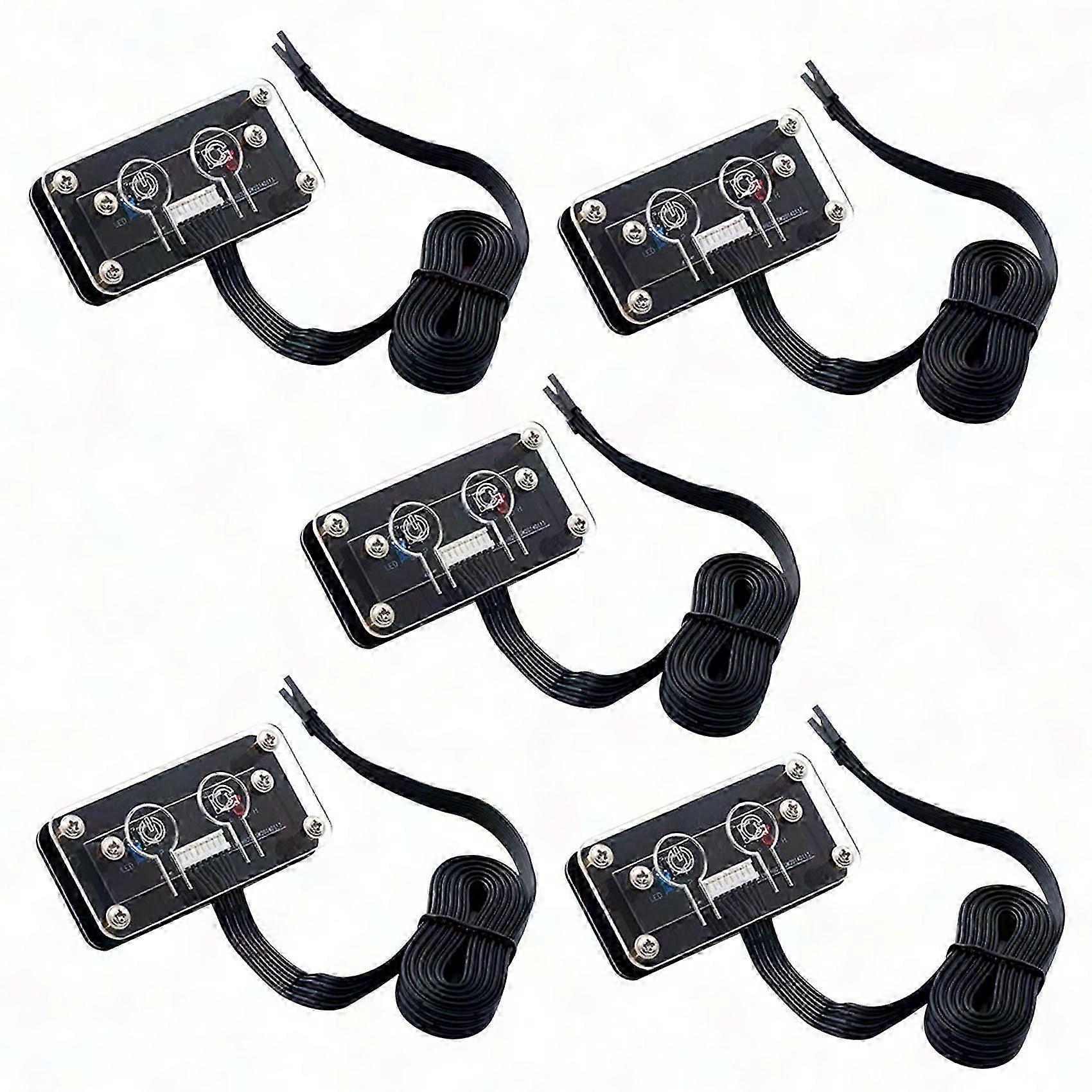 5X Desktop PC External Power Switch with Power & Restart Buttons for Case Power Supply