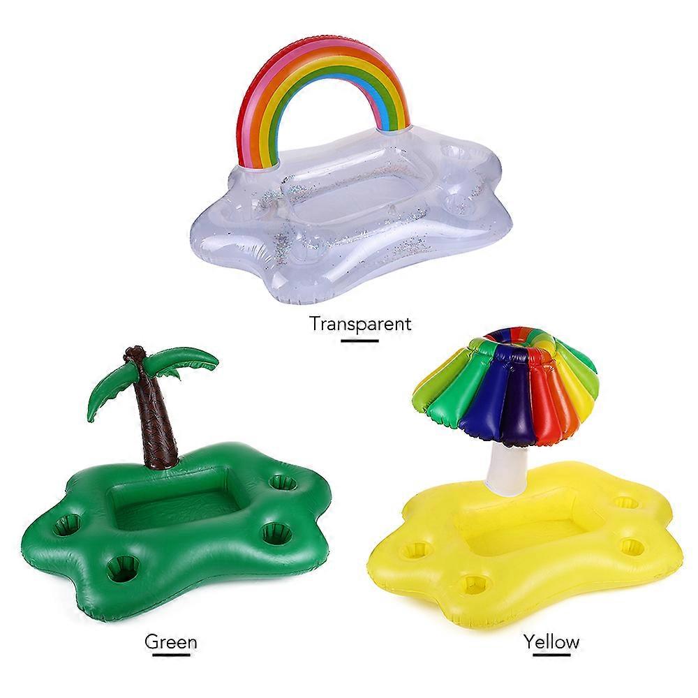 Inflatable Floating Drink Holder Tray 95x55cm with 4 Cup Holders