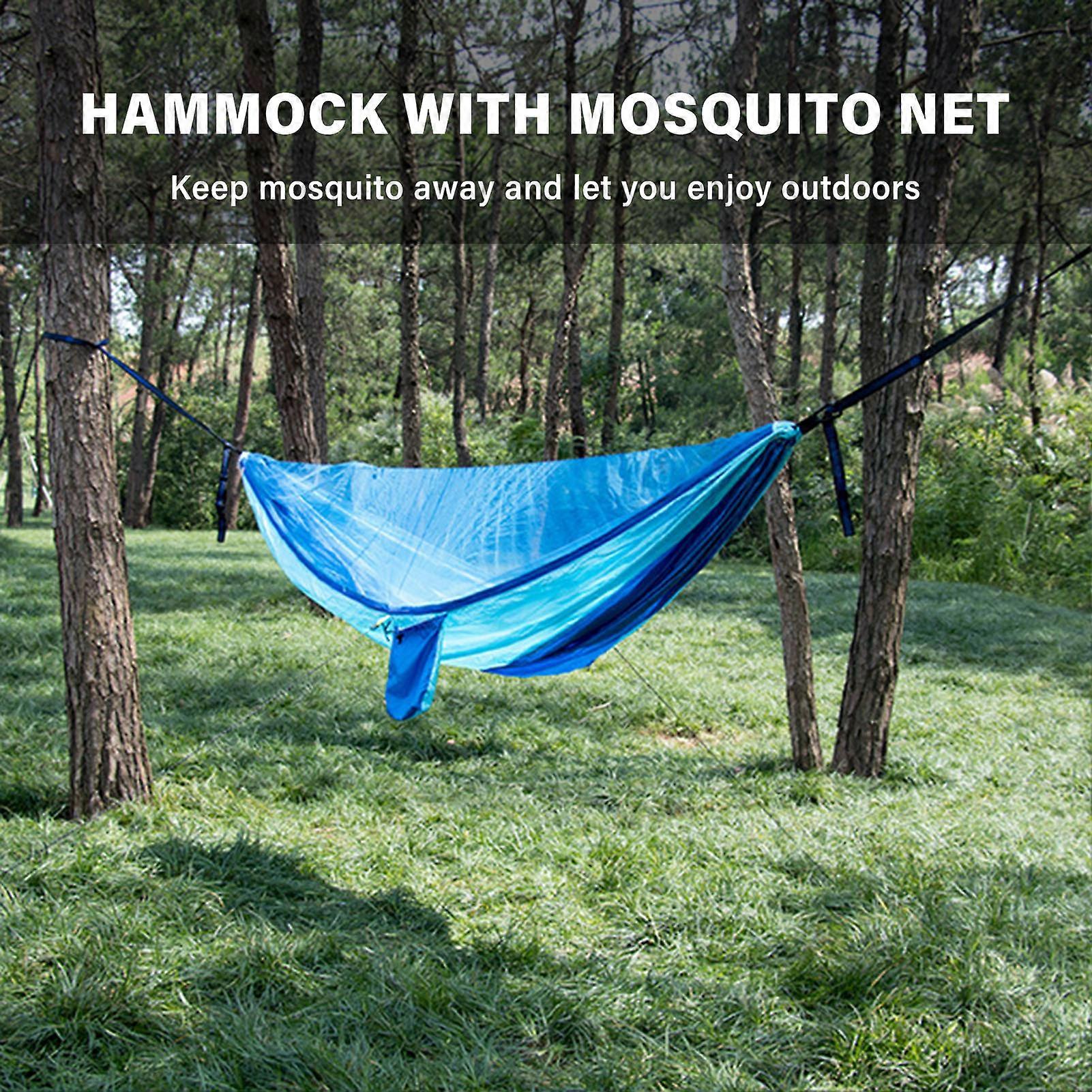 Outdoors Hammock with Mosquito Net 300kg Load Capacity Easy Installment Portable Hammock for Camping Picnic Outdoors