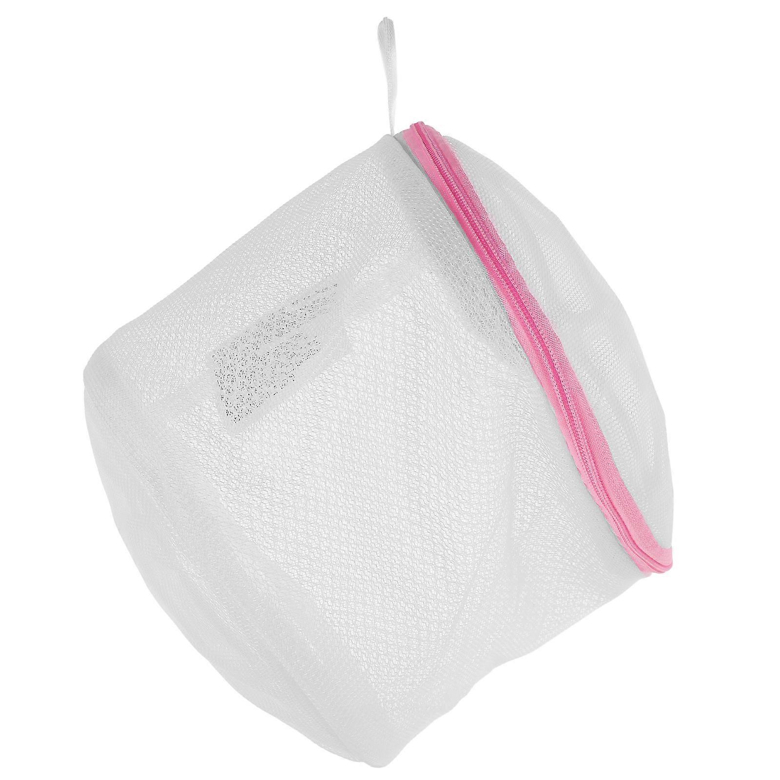 Laundry Protector Bag Bras Lingerie Socks White Polyester Air Drying 1Pcs