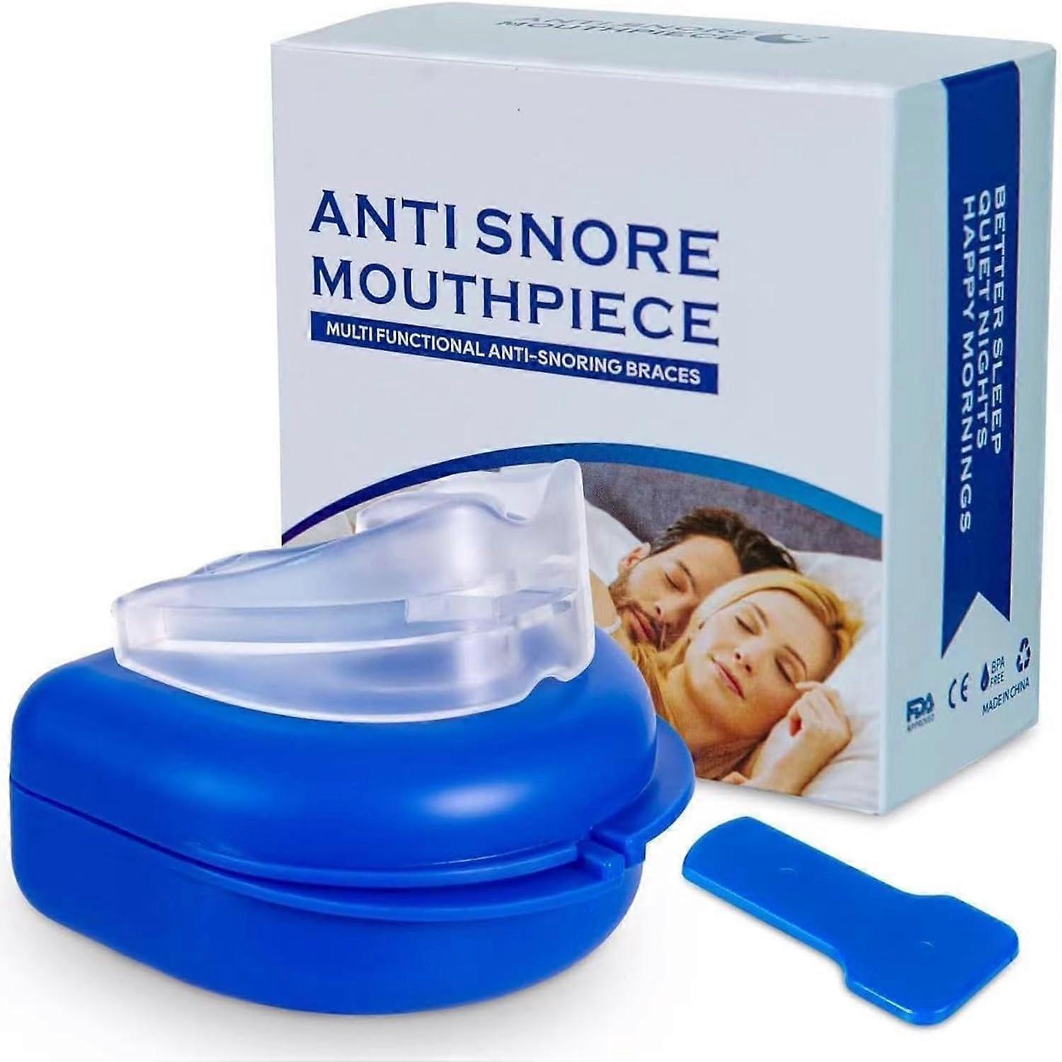 Anti Snoring Device Mouthpiece - Custom Molded Night Guard for Sleep Apnea Relief, Comfortable Fit, Adjustable Design