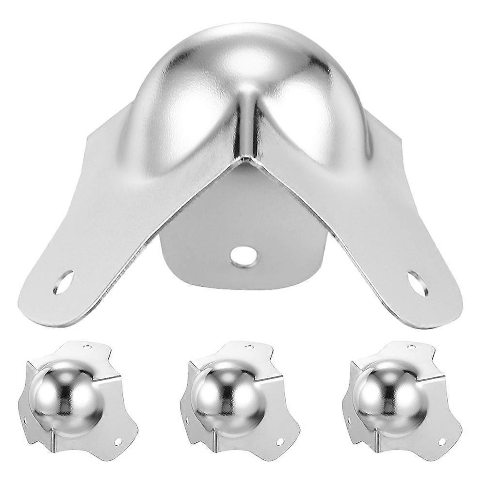 4pcs Metal Ball Corner Protectors for Flight Cases – Durable, Shockproof Safety Guards for Furniture with Impact Absorption, Easy Installation, and