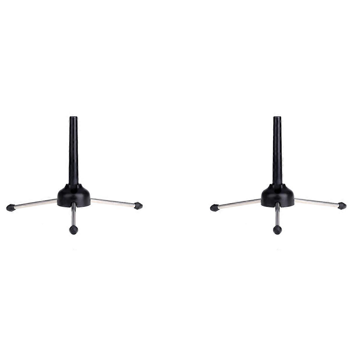 2X Foldable Tripod Holder Stand for Oboe Flute Clarinet Saxophone Wind Instrument