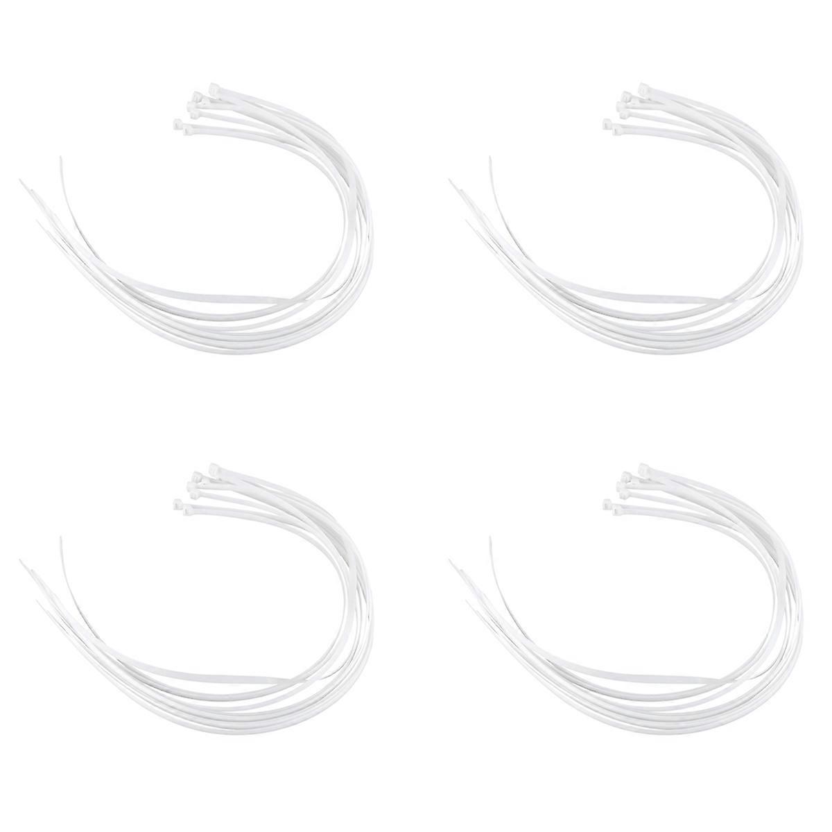40X Extra Long 76cm Cable Ties White Zip Wraps