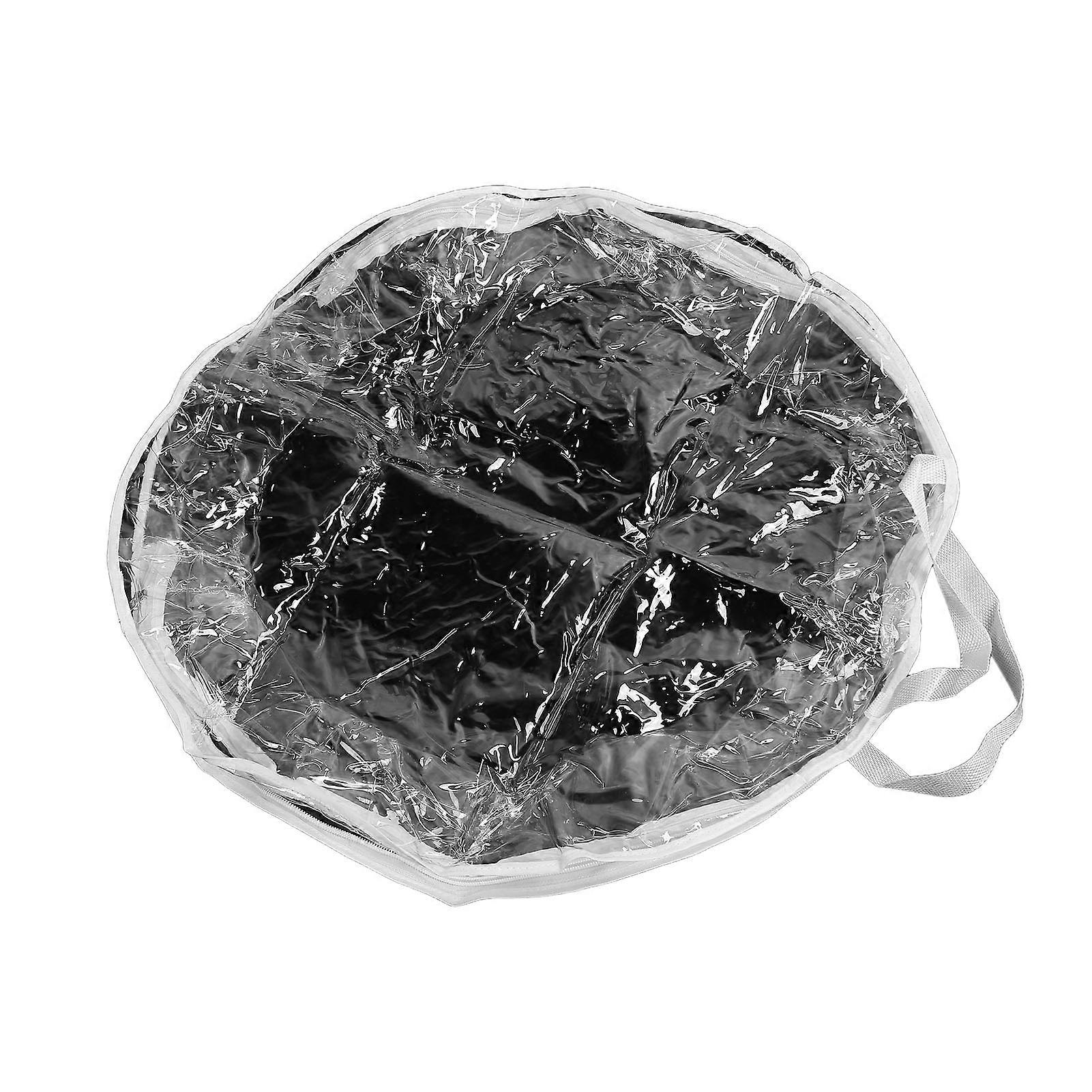 GPB Wreath Storage Bag 60x20cm Thick PVC Reinforced Handle Double Zippers Transparent Clear Wreath Storage Container