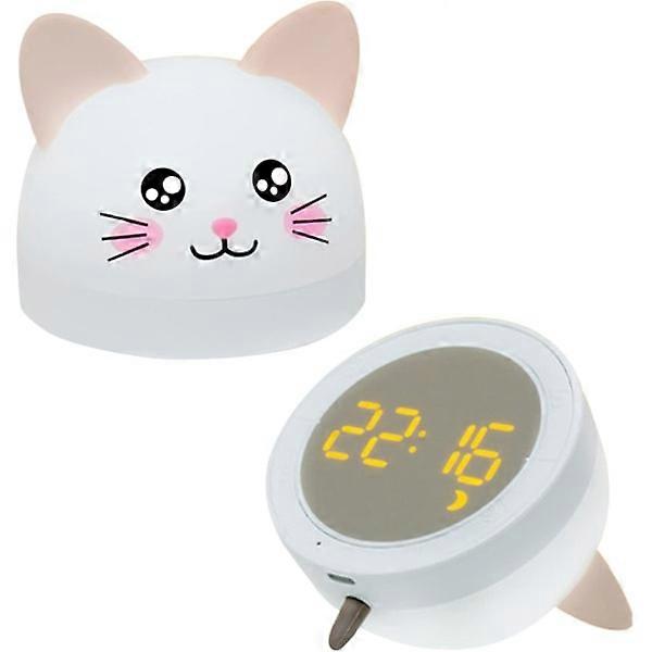 Alarm Clock Cute Cat Digital Alarm Clock for Kids