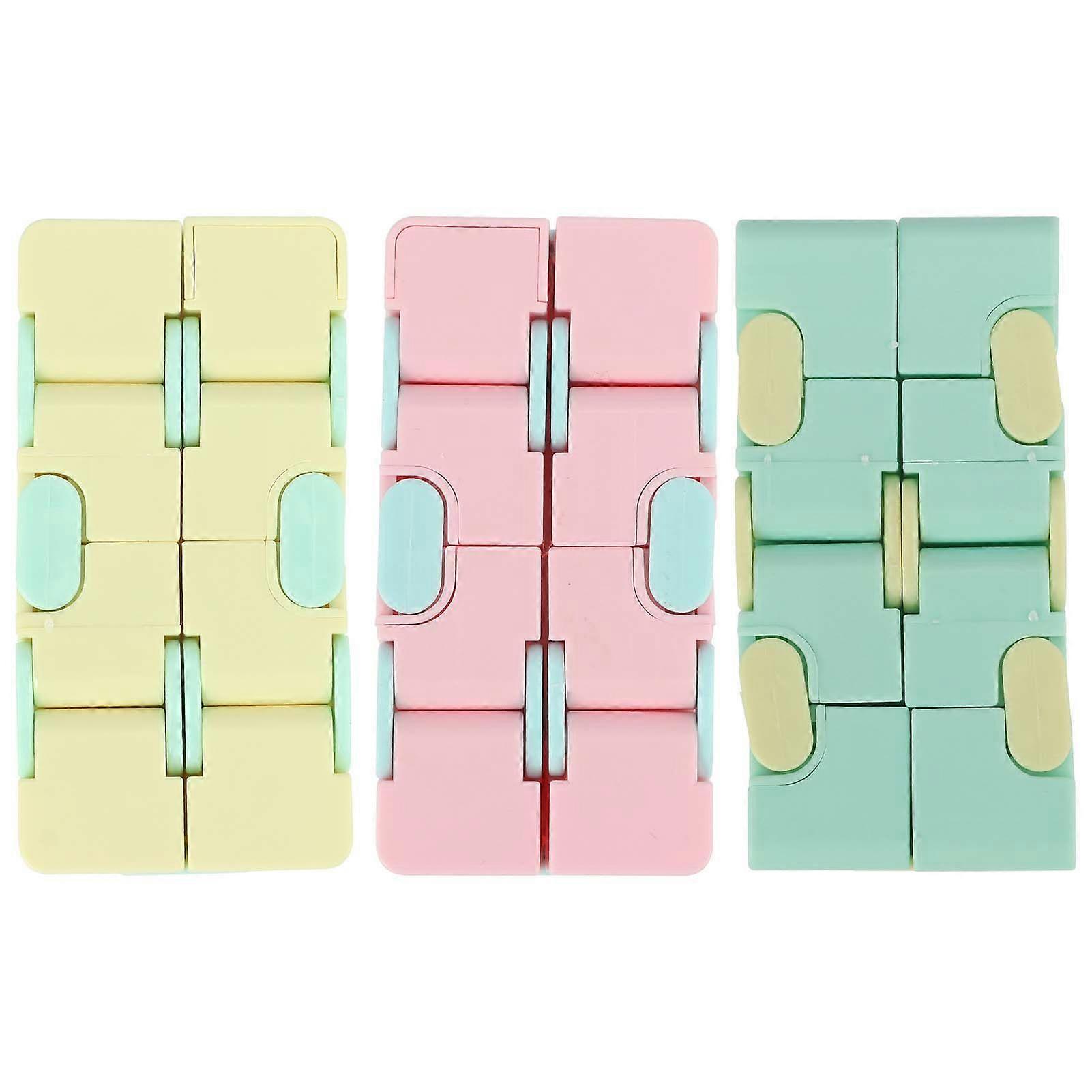 3pcs Plastic Infinite Cube Matte Decompression Toy for Adults Children Office Household Playing