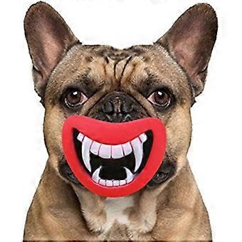 Silicone dog toy, 9.2×6.5×7.1cm, durable, sound-producing and teeth-cleaning