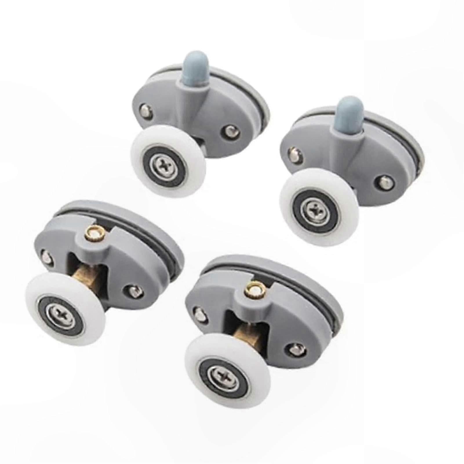 Shower Door Rollers with ABS Plastic, Smooth Sliding Wheels for Bathroom Cabin Casters