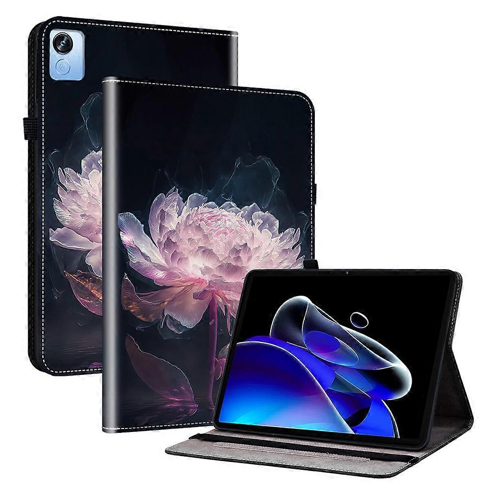 Compatible For Realme Pad X Leather Case Pattern Printing Card Holder Tablet Cover