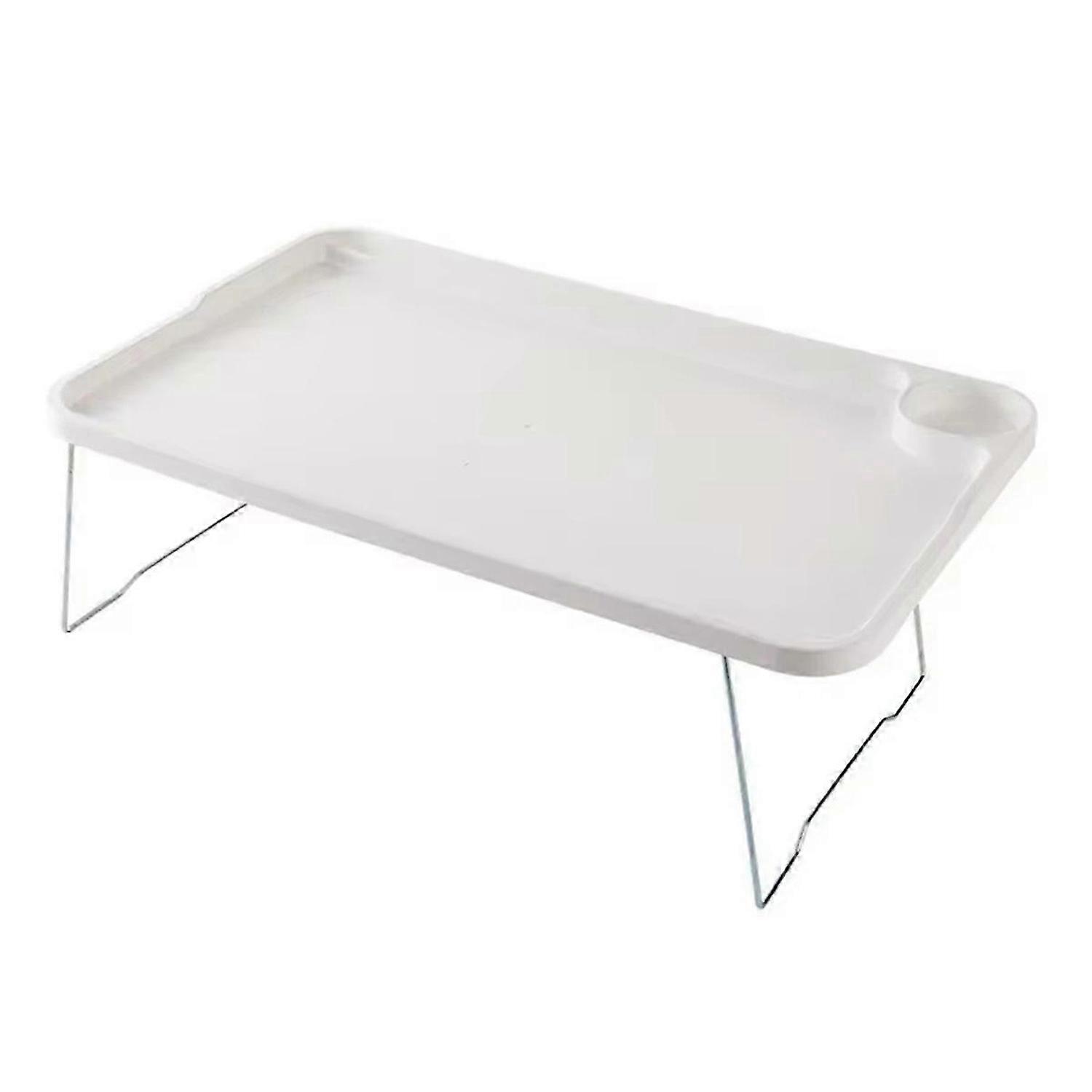 Laptop Bed Table Portable Folding Laptop Table with Cup Holder for Student Dormitory Stable Bed Tray Desk with for Sofa