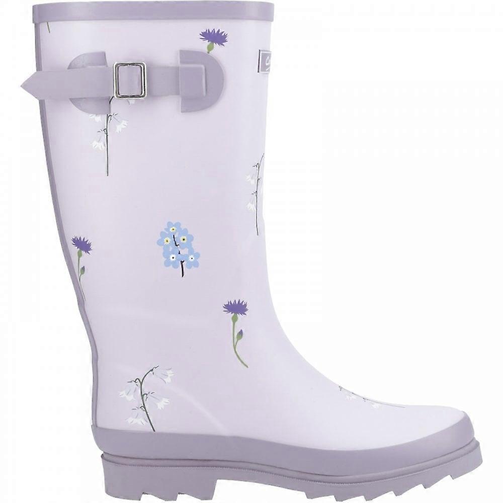Femme Cotswold Wildflower Tall | Lilas | Wellingtons à motifs pour femmes Uk 5