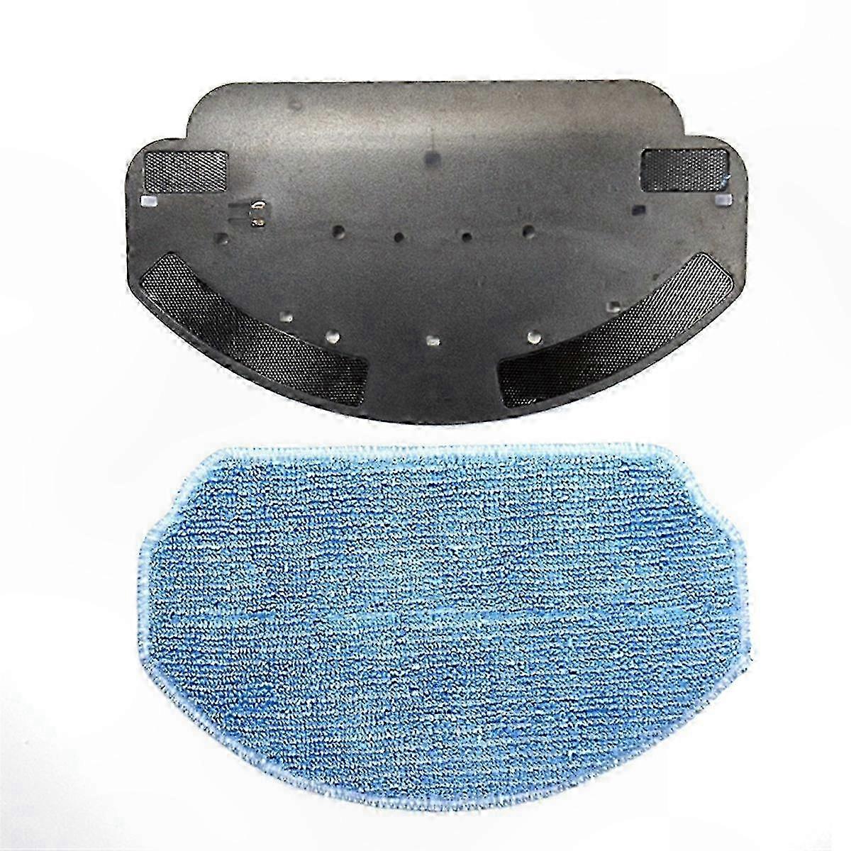 Microfiber Mop Pads for Robotic Vacuum Cleaner with Cloth Holder, Compatible with Multiple Models, Washable and Reusable Cleaning Accessories