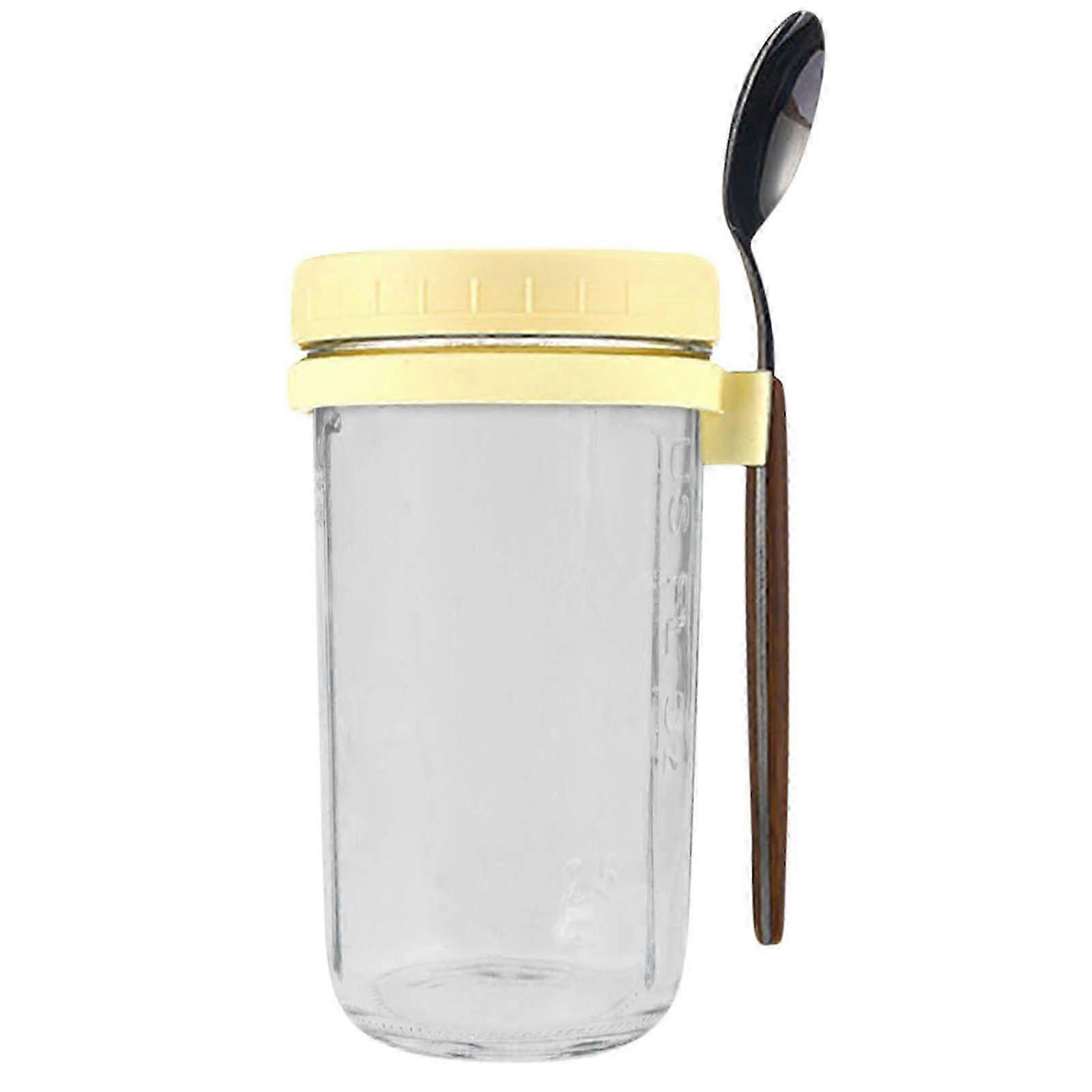 Overnight Oats Container With Lid And Spoon Overnight Oats Jars Portable Jars With Lid For Cereal Container Capacity ML EE 2025