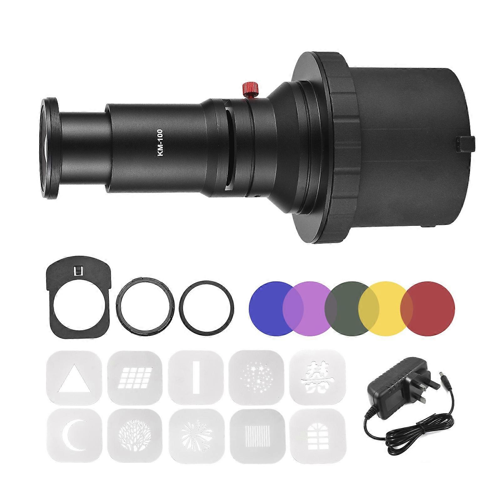 Optical Conical Snoot Bowens Mount Flash Spotlight 22x12x5.3cm with 5 Color Filters