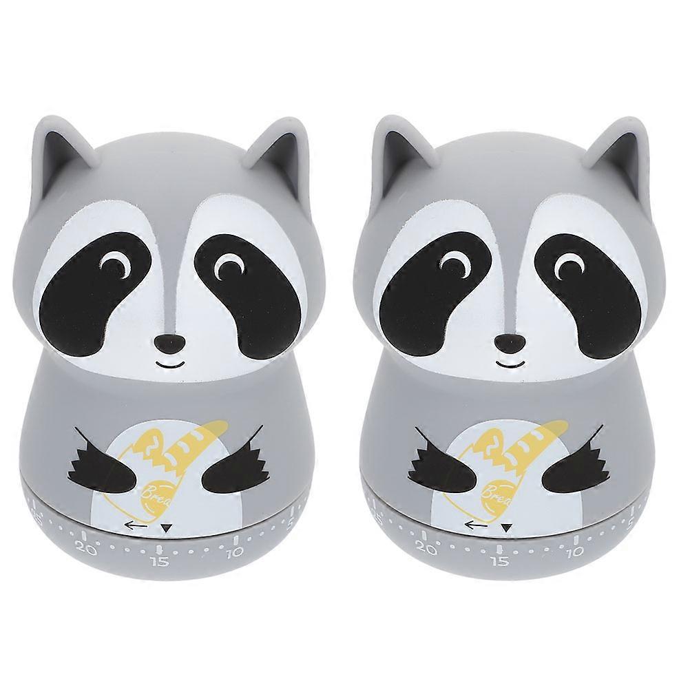 ABS Animal Shape Kitchen Cooking Timer Mechanical Device 4Pcs