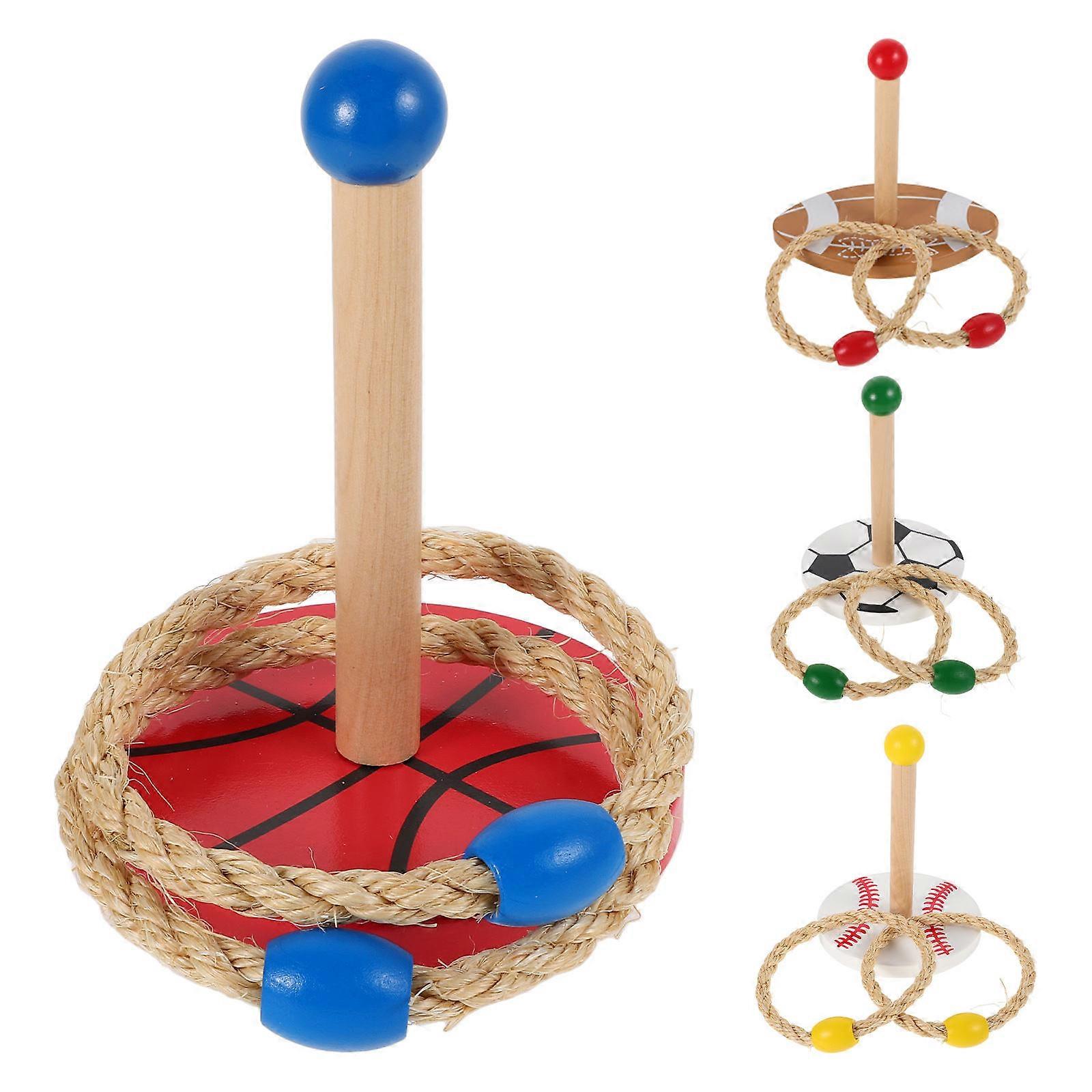 Ball Throwing Toy Ring Toss Set for Kids Sports Toys with Hand Eye Coordination