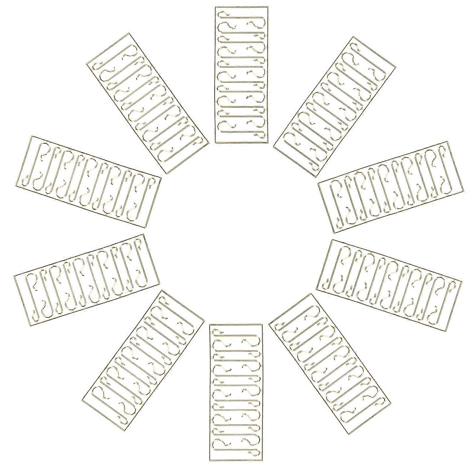 300Pcs Ornament Hooks Christmas Tree S Hooks for Golden Decorations