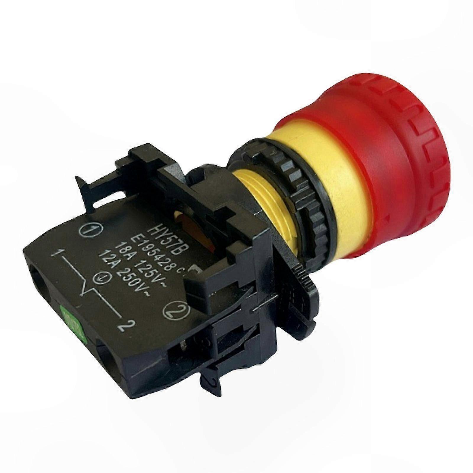 Emergency Stop Button Switches for Industrial Machinery and Equipment with Durable Round Pushbutton Design
