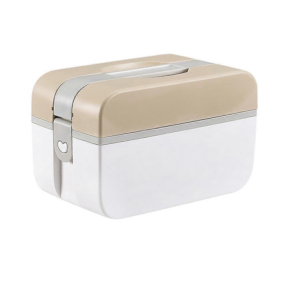 Large Capacity Emergency Medicine Case for Storage Brown Plastic Organizer