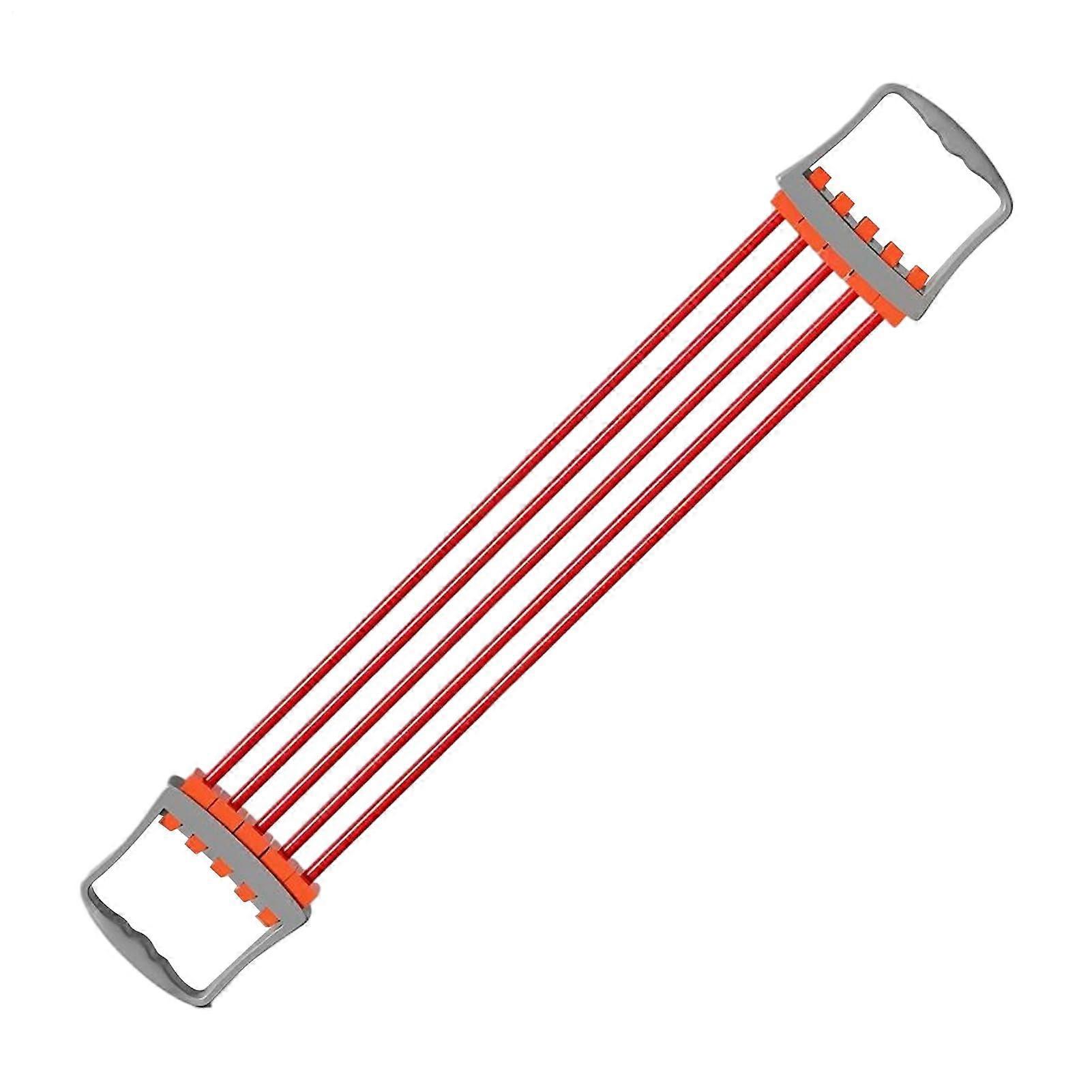 Chest Expander for Men 5Section Adjustable Arm Exercise Bands Spring Ropes Manual Stretcher Erg Exercise Equipment