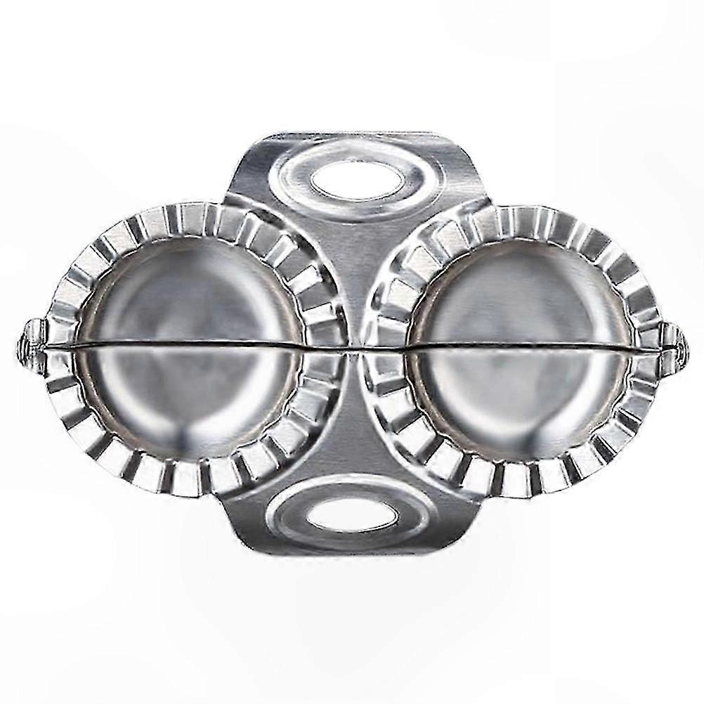 Stainless Steel Dumpling Press Tool for Home and Restaurant Use (Silver)