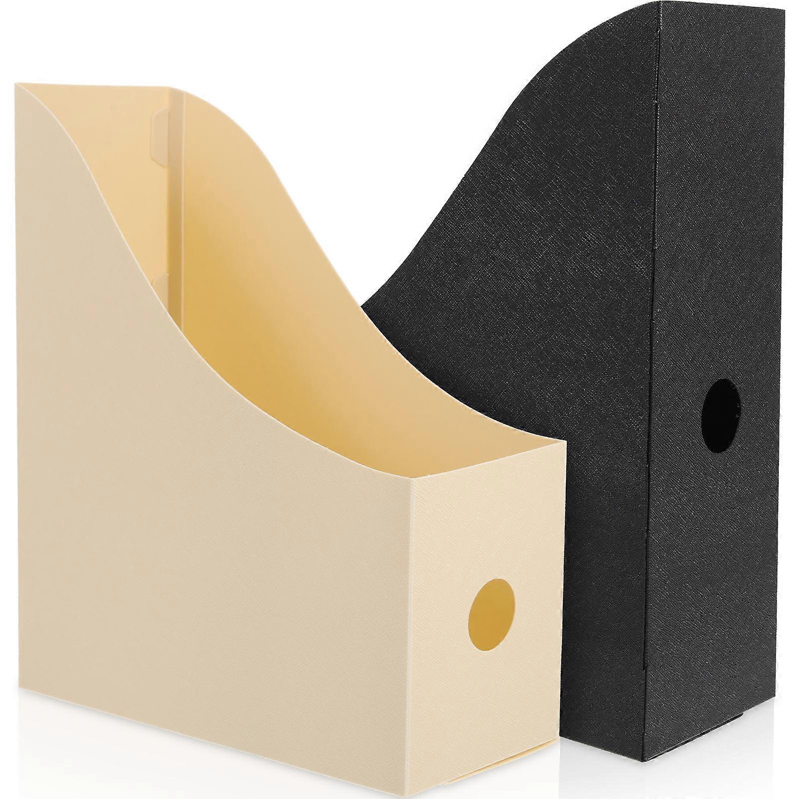 File Organizer Desktop File Holders for Office Use 2Pcs Plastic Organizers
