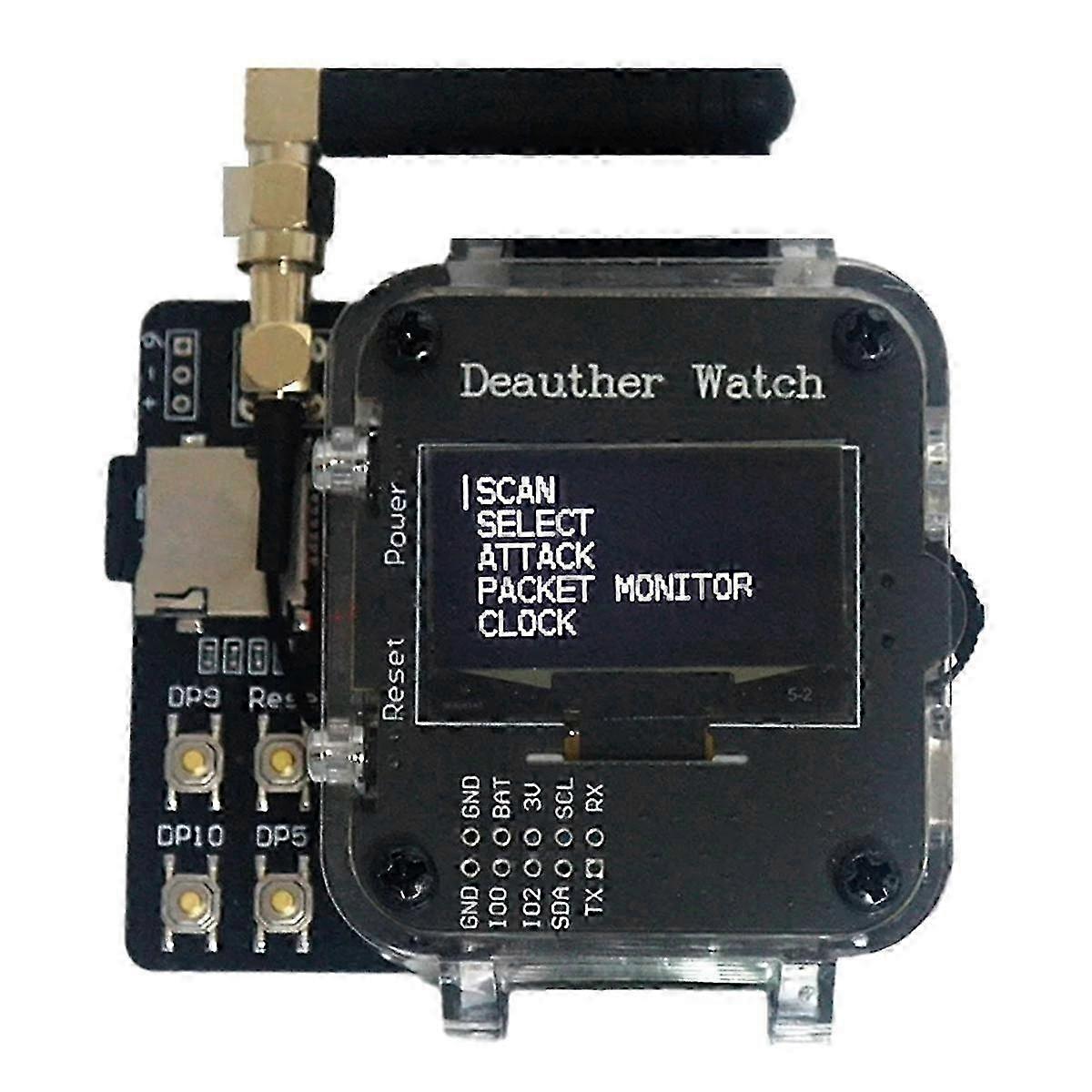 For Deauther Watch V4s (deautheandbad Usb) Esp8266+atmega32u4 1000mah Battery Sdcard Usb Rubber Ducky For