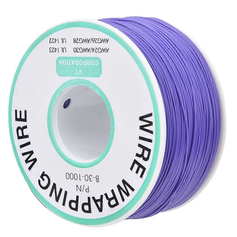 Purple OK Wire Printed Circuit Board Repairing Tin Plated Copper Core 30AWG Wrapping Jumper Wire 300m