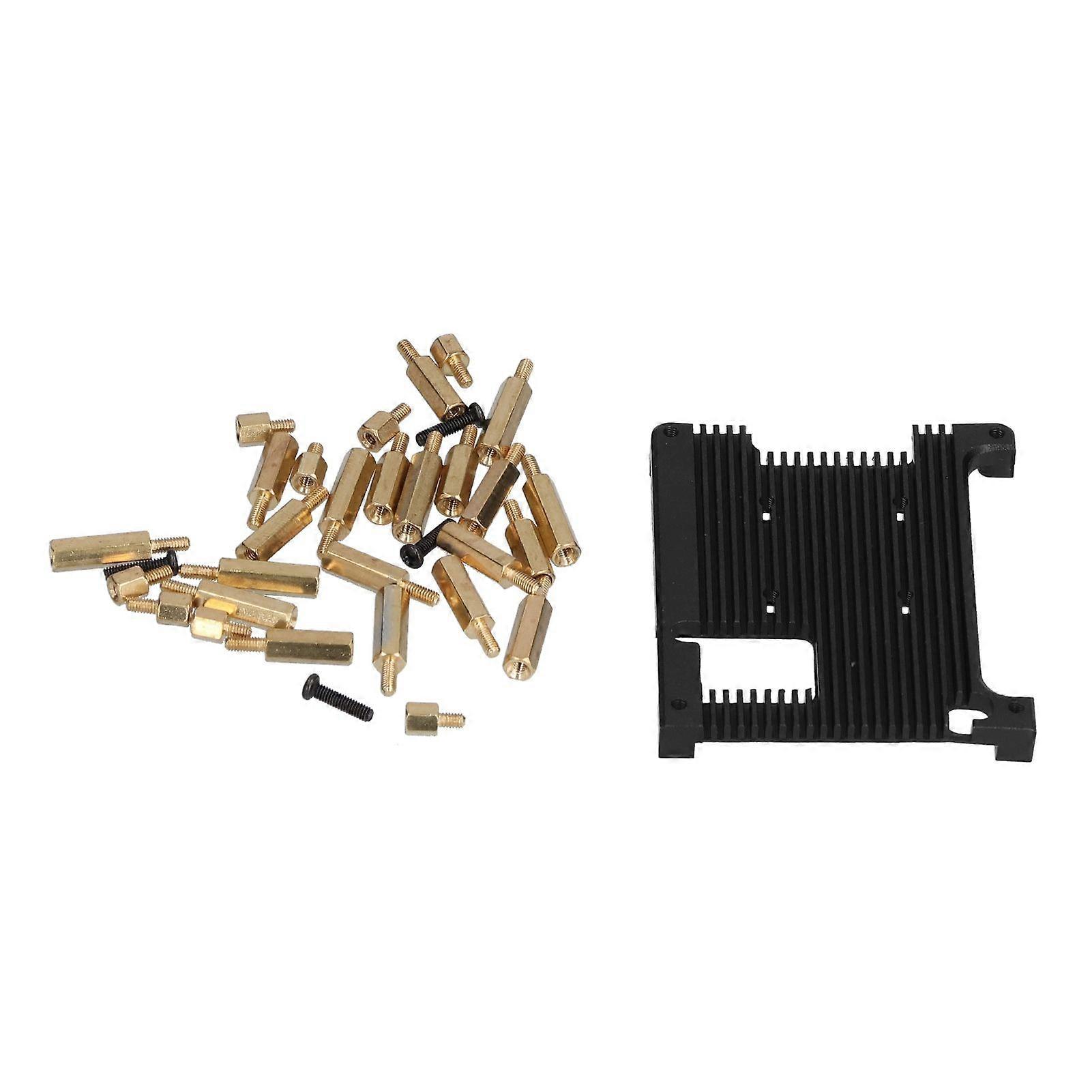 Shell for Raspberry Pi 4B Embedded Cooling Case Metal Box Aluminum Alloy Protective Enclosure