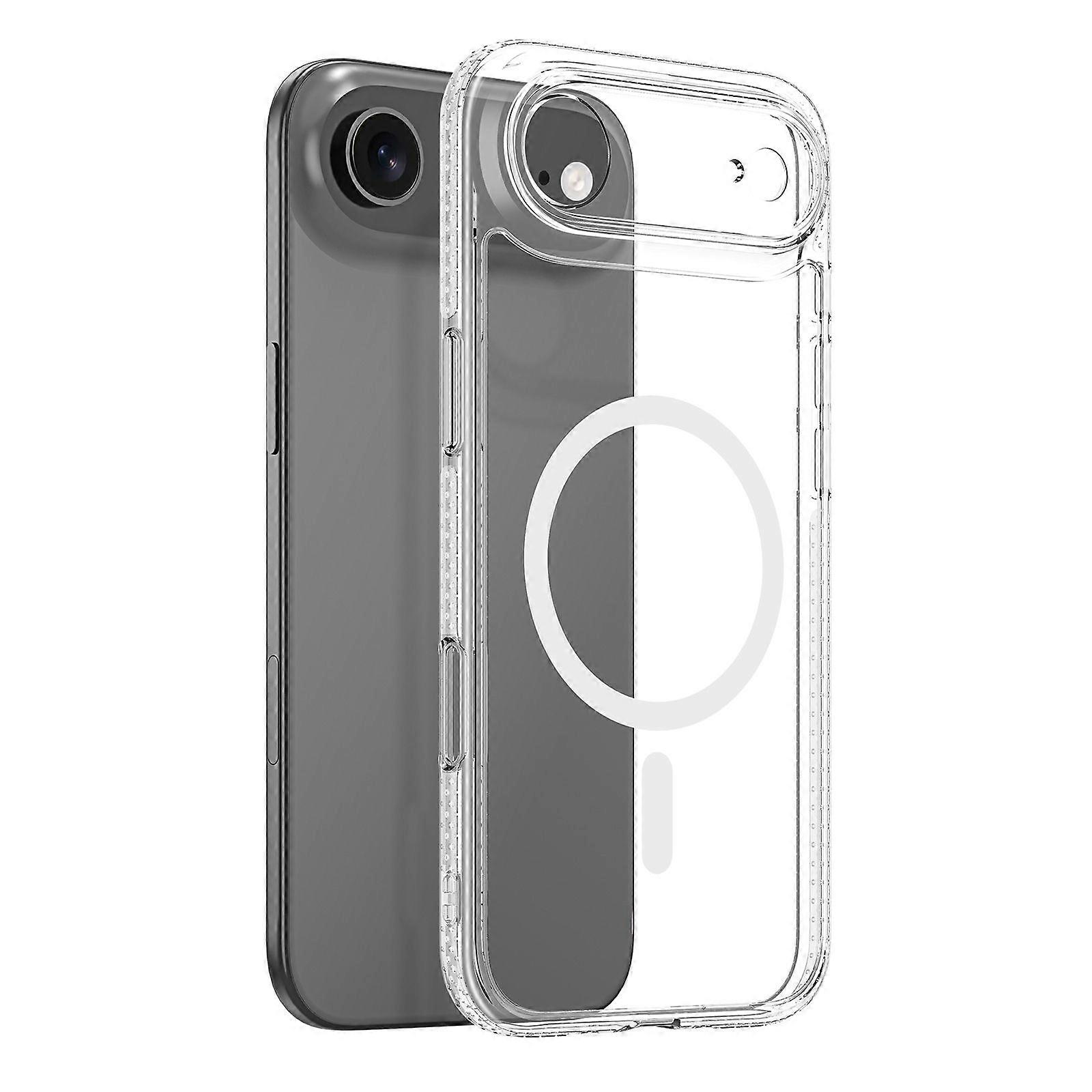 For iPhone Air Back Cover Clear Phone Case Compatible with MagSafe