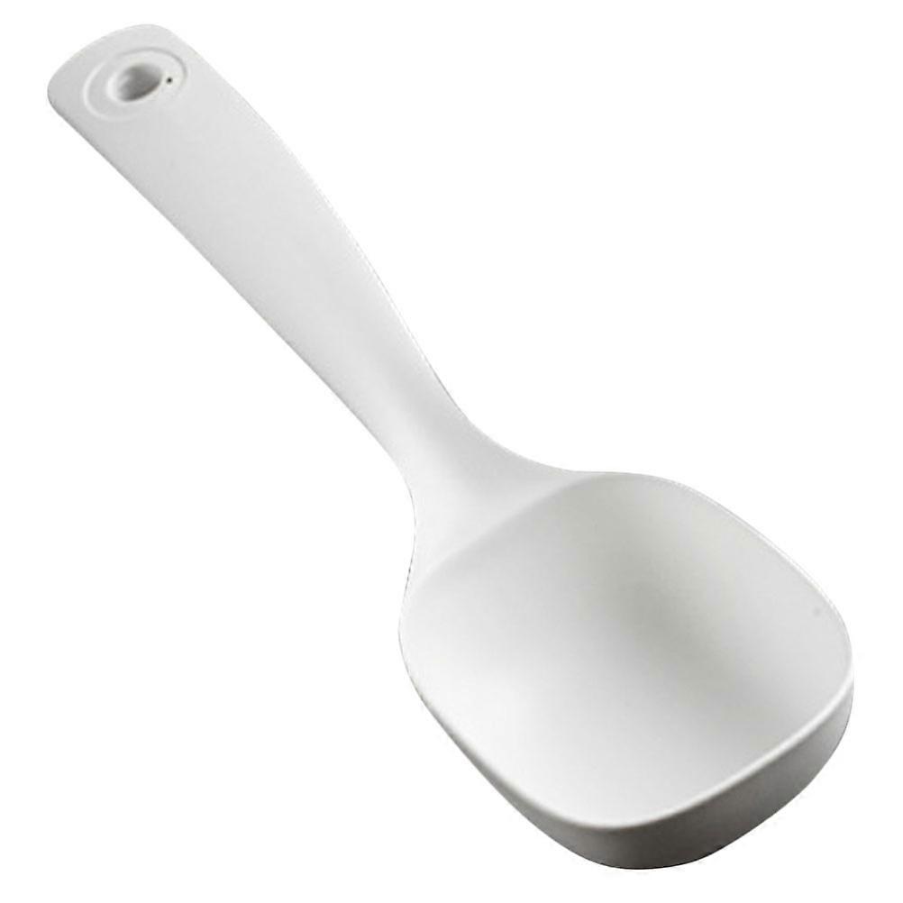 Kitchenware Soup Ladle 2Pcs Heat Resistant Serving Spoon For Home Use Featuring Long Handle Design And Integrated Molding In White