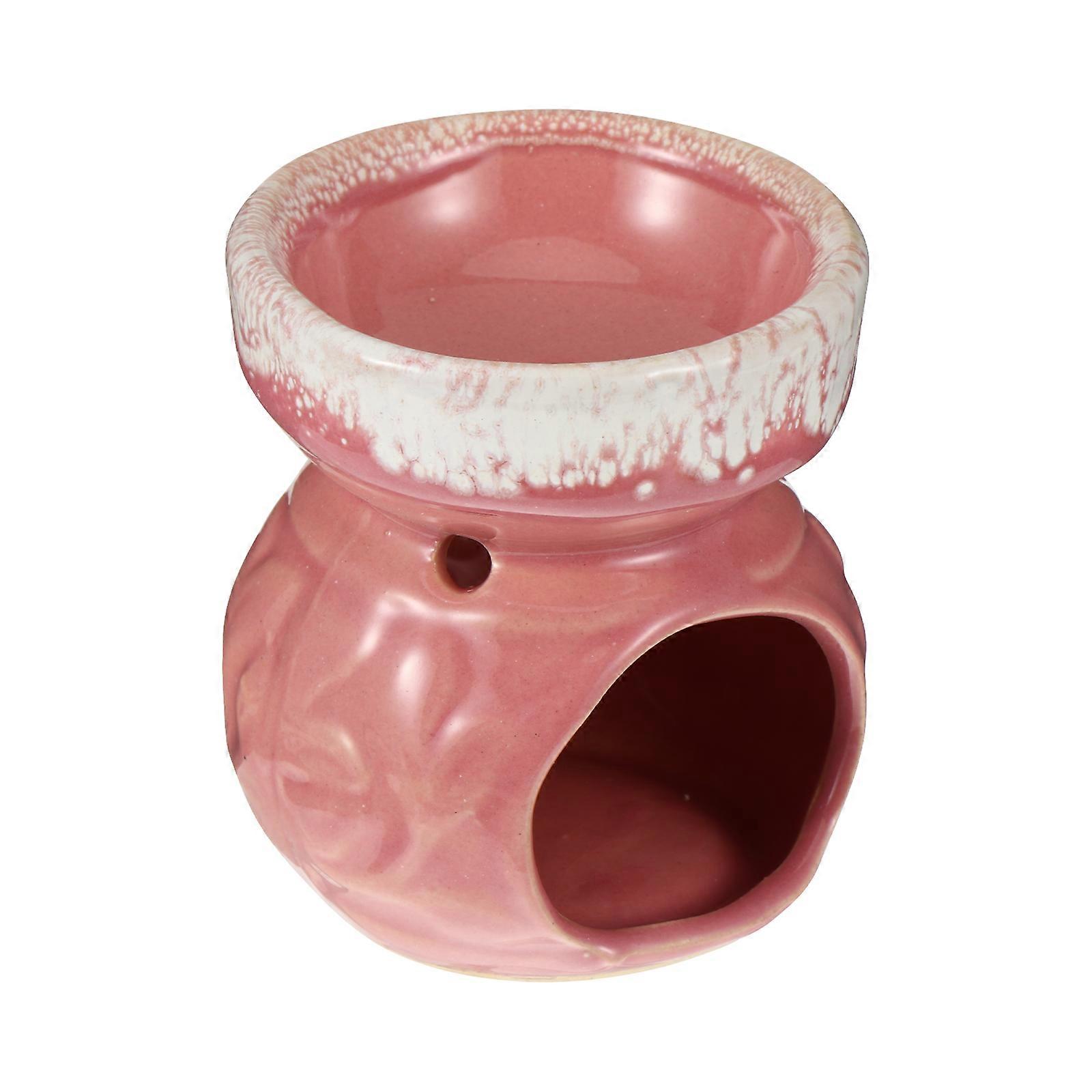 Kerámia aromaégő rózsaszín otthoni dekorációhoz 1 db füstölő