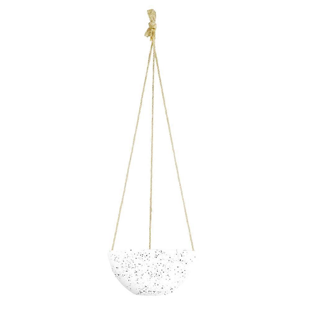 Plastic Hanging Baskets Patio Balcony Suitable 10.2×10.2×4.7in Dimensions Round Design