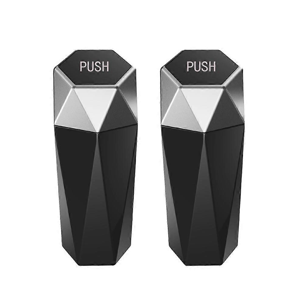 Silver Car Trash Can Mini Garbage Bin 6Pcs for Storage Use Organizer