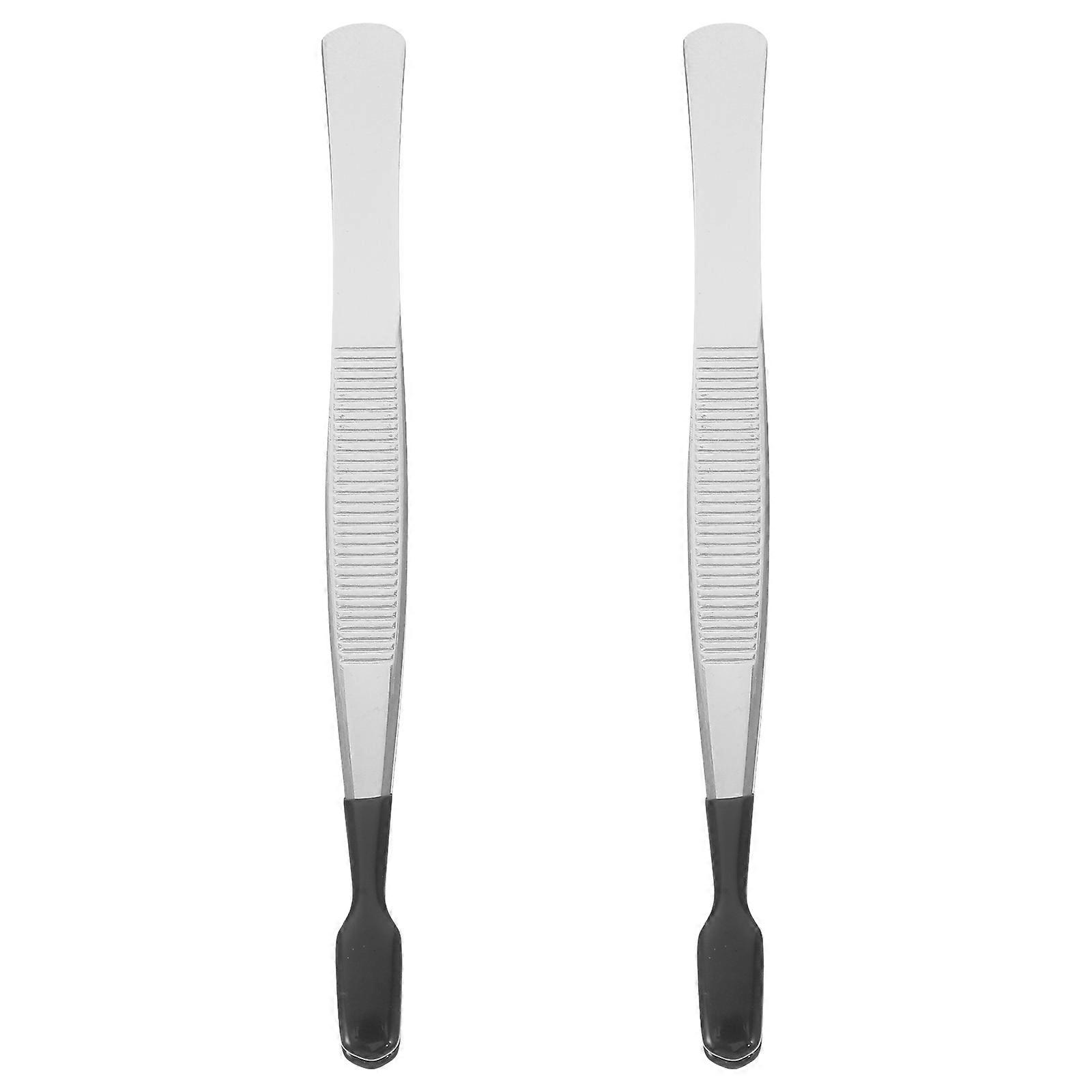 2Pcs Tweezers Designed For Jewelry And Coin Handling Perfect For Crafters Collectors And Beauty Enthusiasts With Precision Control
