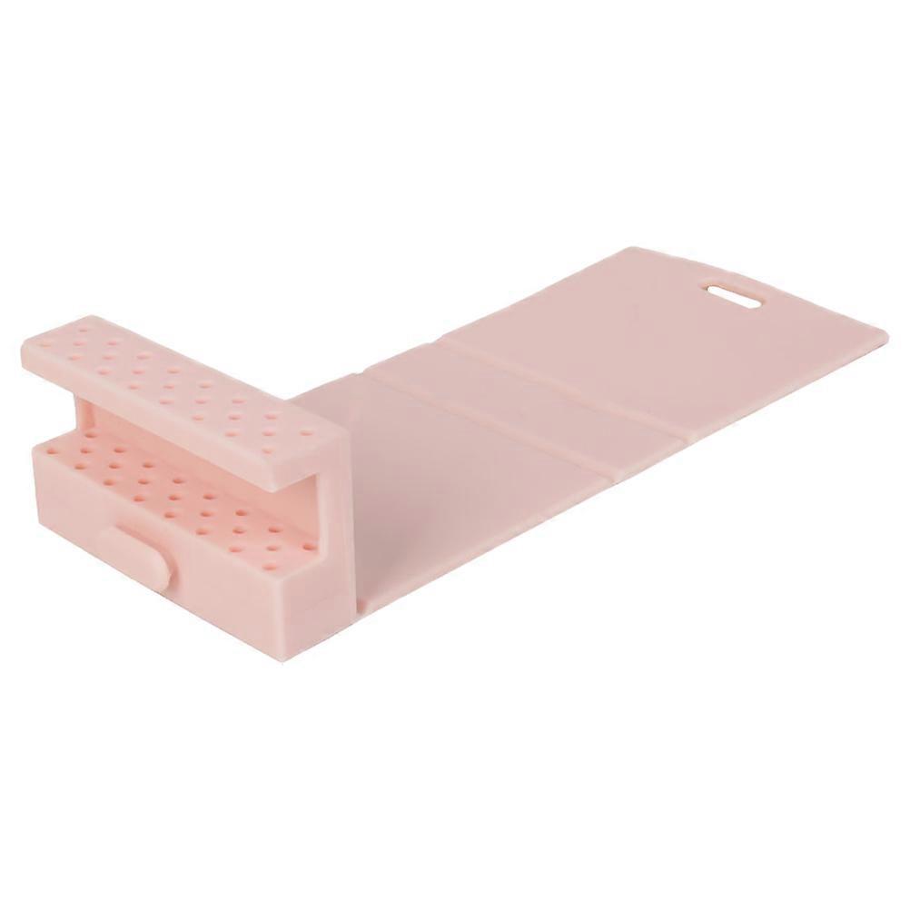 Nail Drill Bits Holder Organizer for Manicure with 2Pcs Nail Tool Storage Box