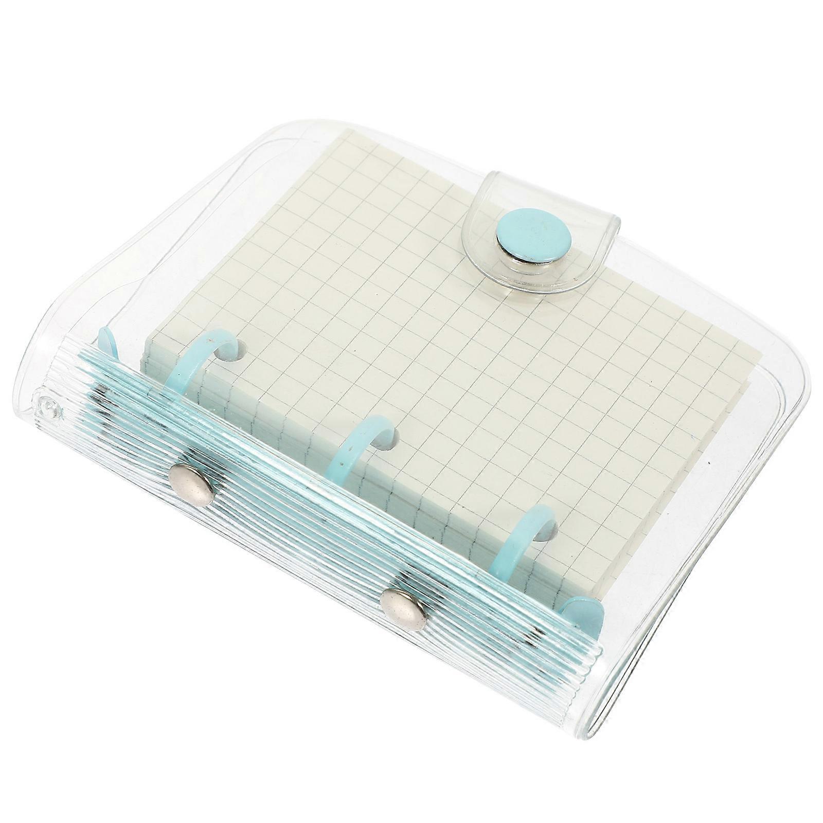Lovely Mini Notepad Small Notebook for Writing Use 5Pcs Blue Transparent