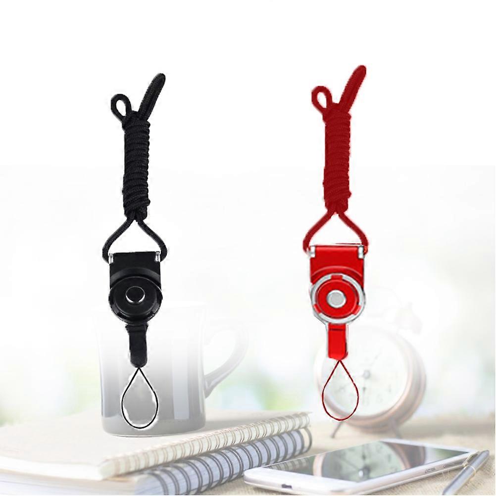 Long Neck Cord with Detachable Rotating Ring Buckle for 2Pcs
