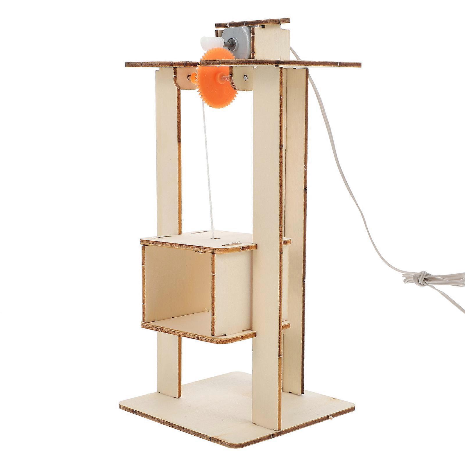 Miniature Elevator Model Elevator Toy for Playing 2Pcs DIY Handwork Kit